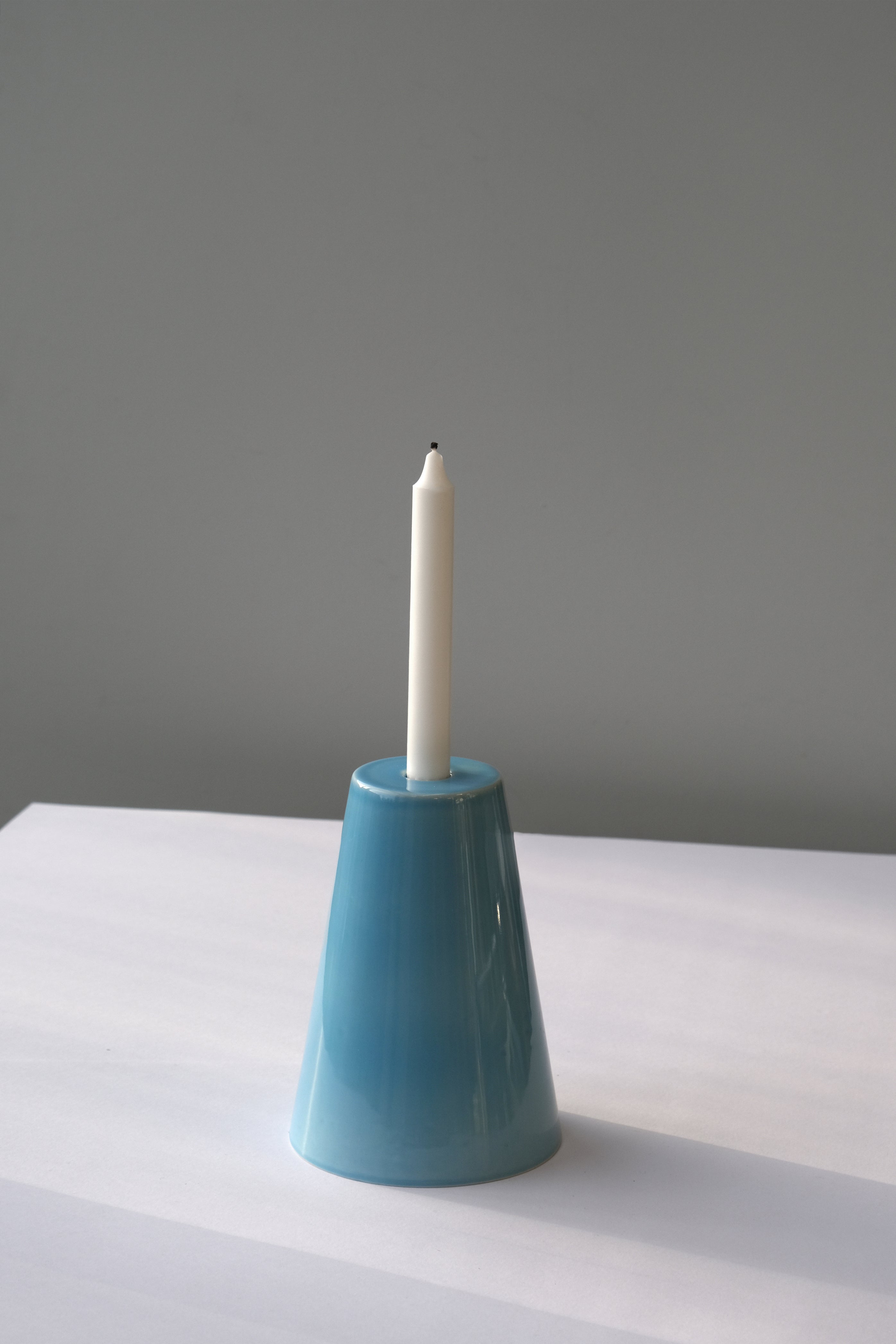 Cone candle holder light blue-Cor Unum-[interior]-[design]-KIOSK48TH