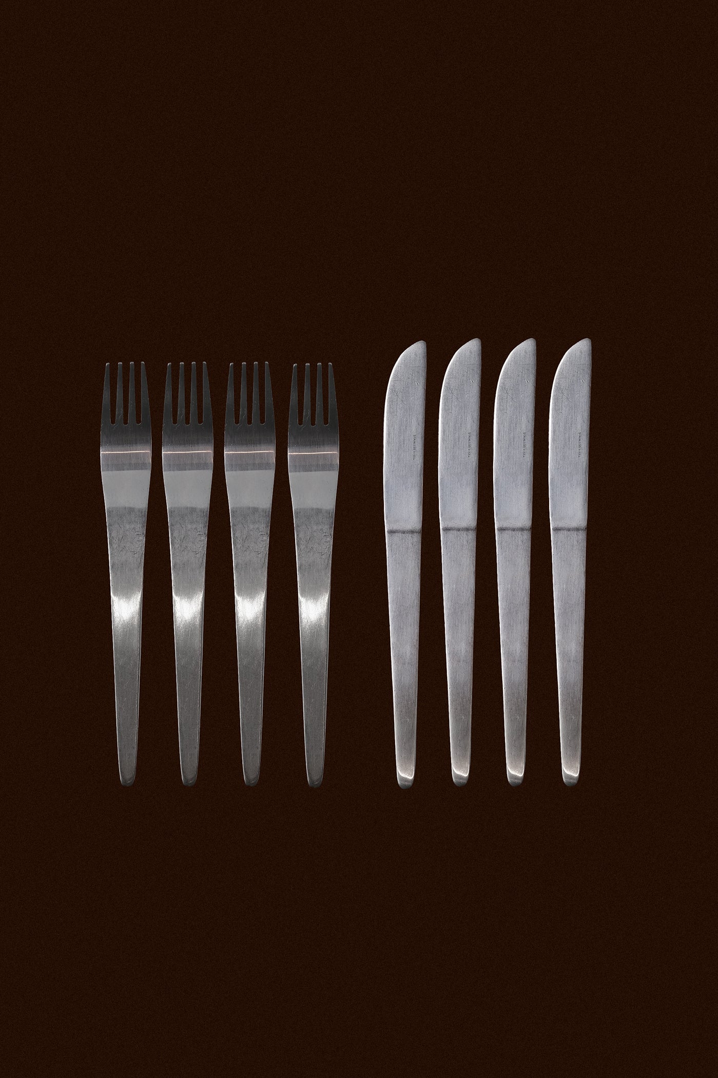 1960s Cutlery Set 8pcs-Vintage-KIOSK48TH