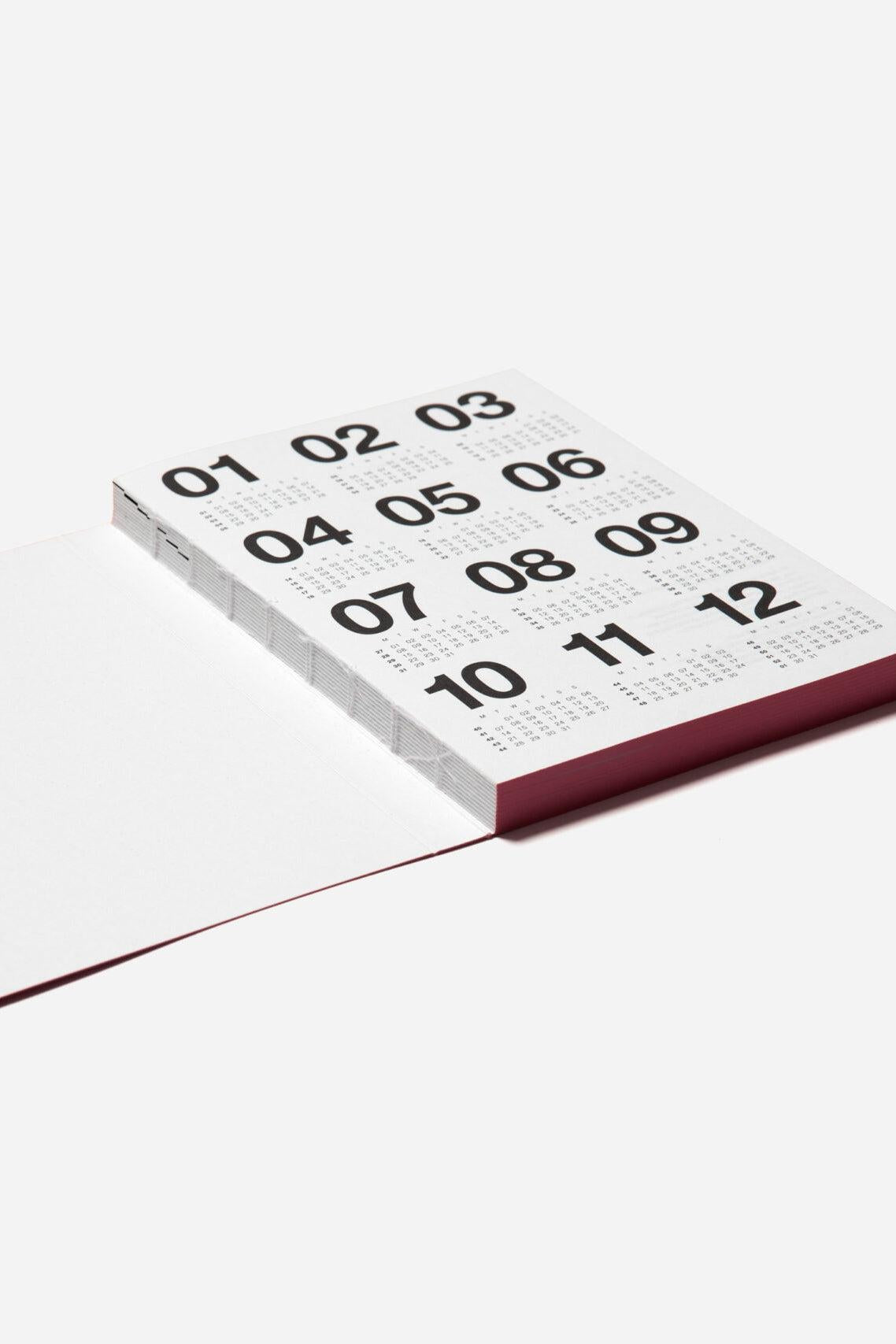 2026 Planner Burgundy-Stationery-KIOSK48TH