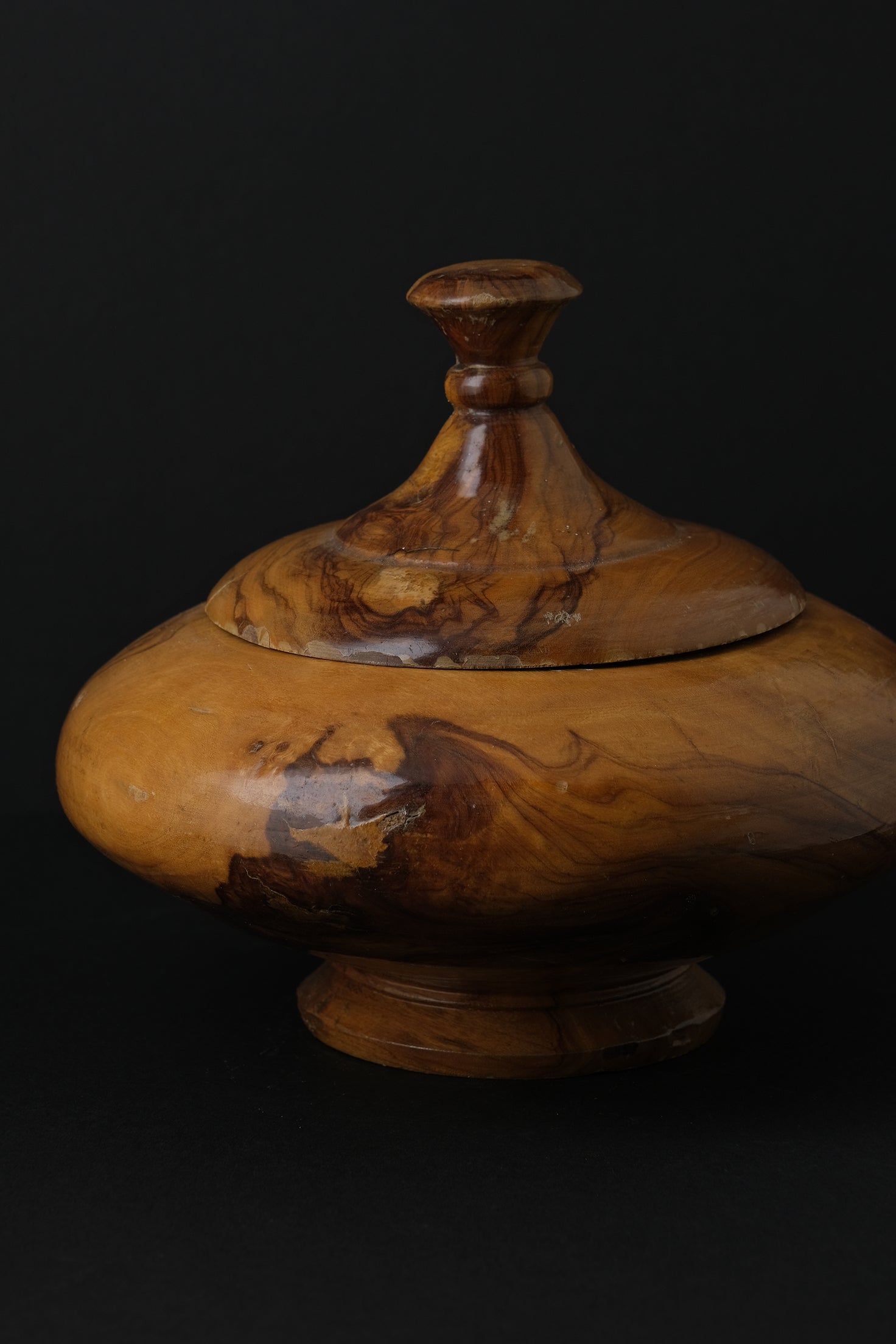 Curved Wood Bonbonniere-Vintage-KIOSK48TH