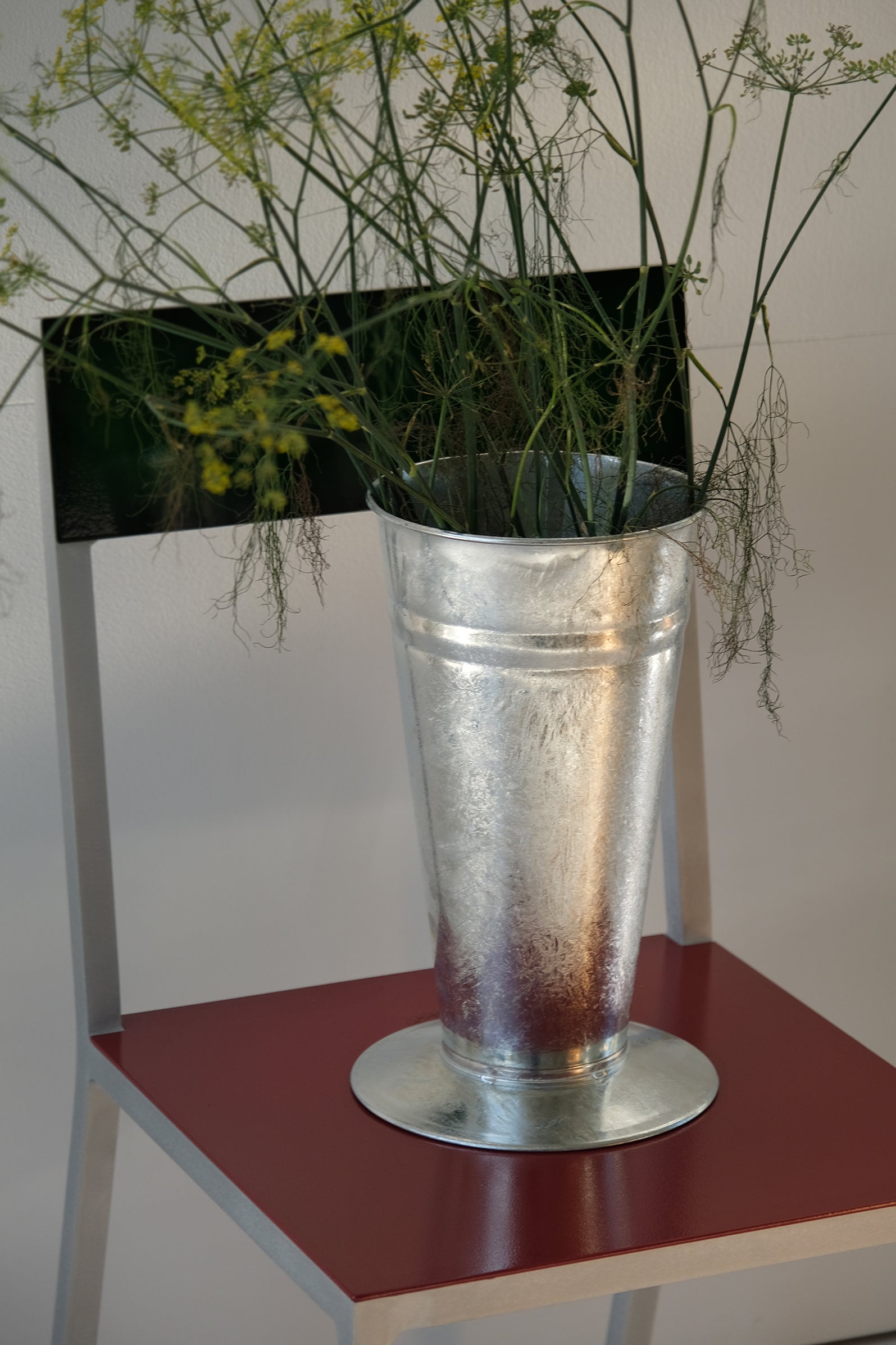 Zink Footed Vase 32cm-Objects-KIOSK48TH