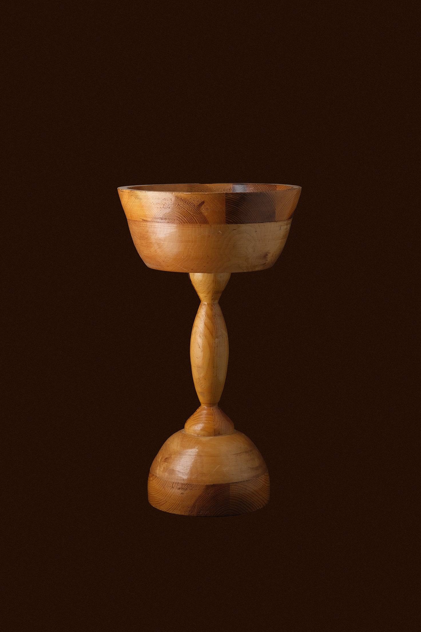 Tall Turned Wood Bowl-Vintage-KIOSK48TH