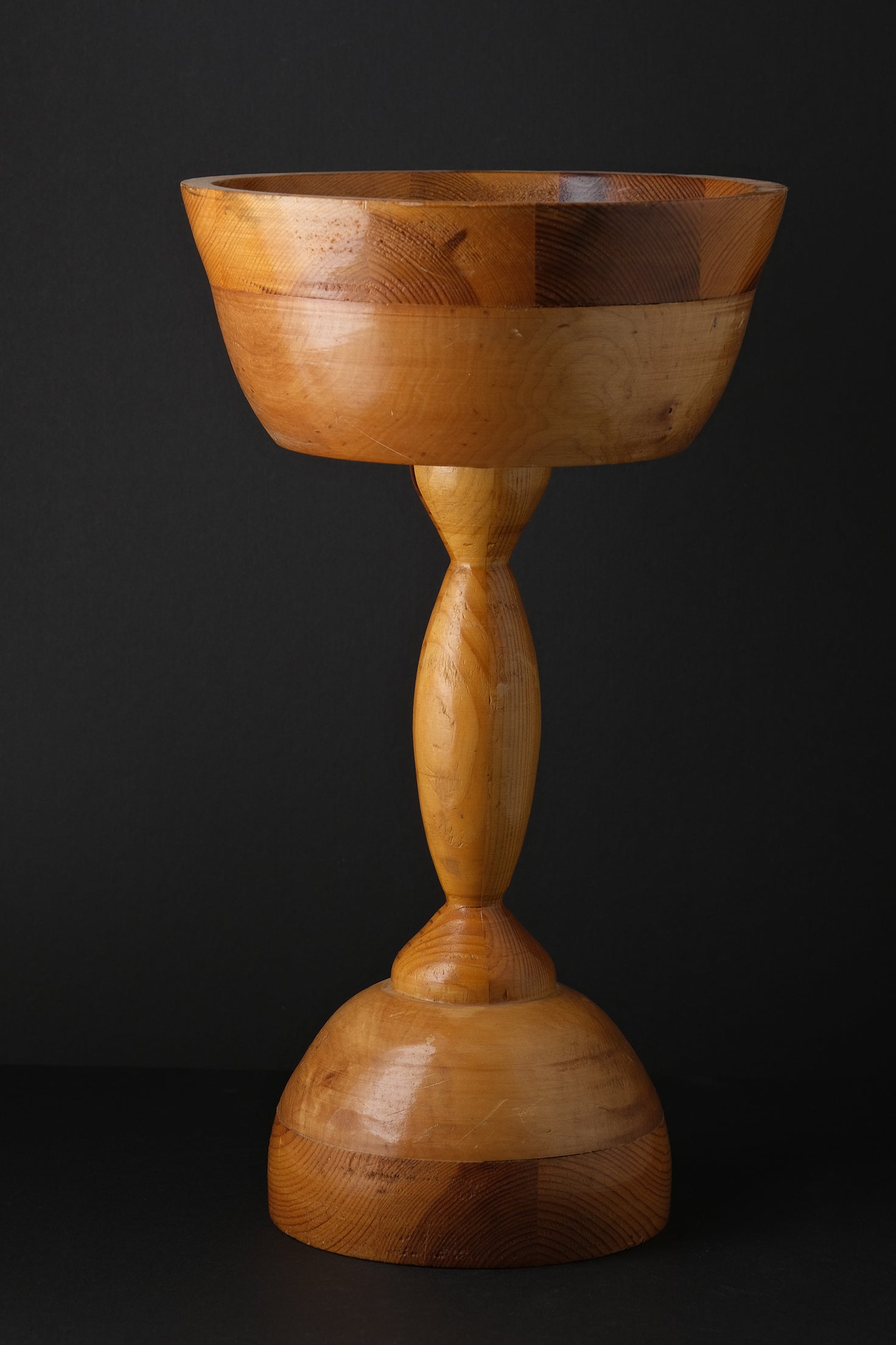 Tall Turned Wood Bowl-Vintage-KIOSK48TH