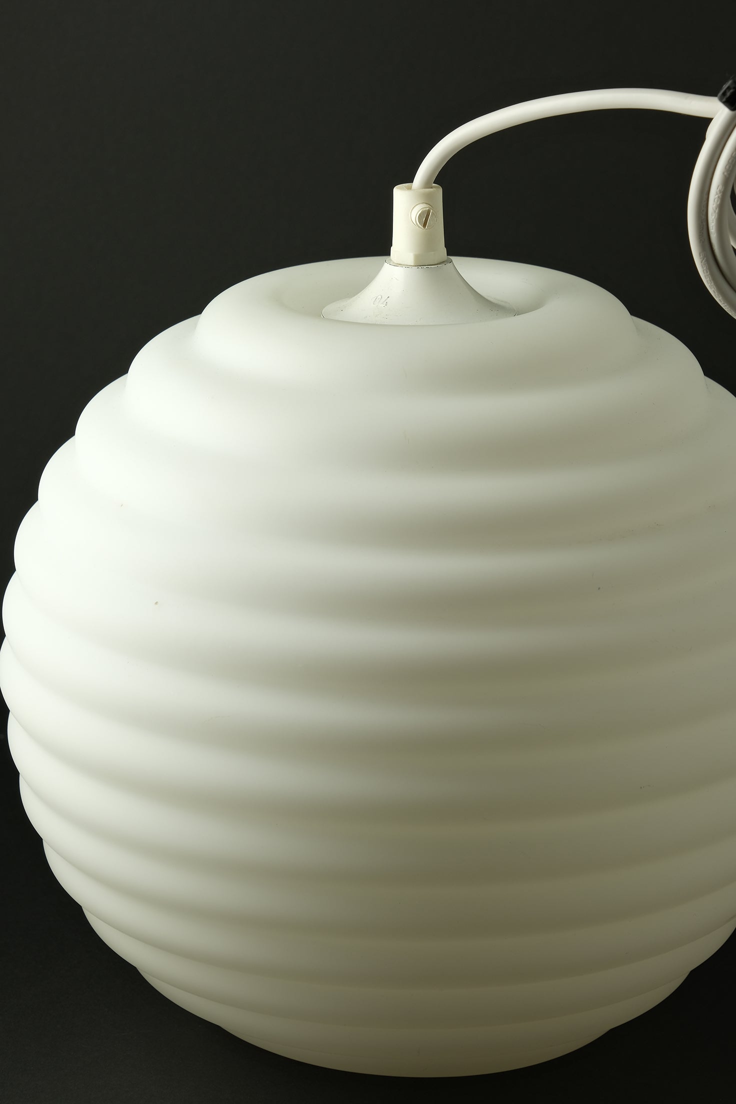White Glass Pendant Lamp-Vintage-KIOSK48TH