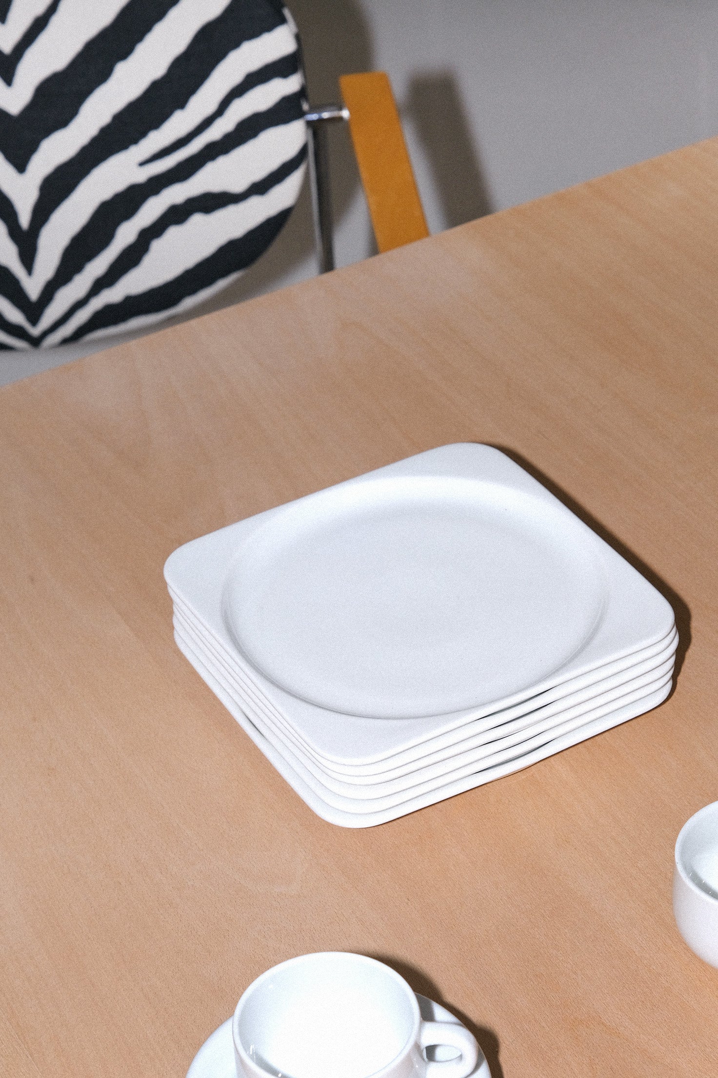 Firkantede Tallerkener 6 Stk