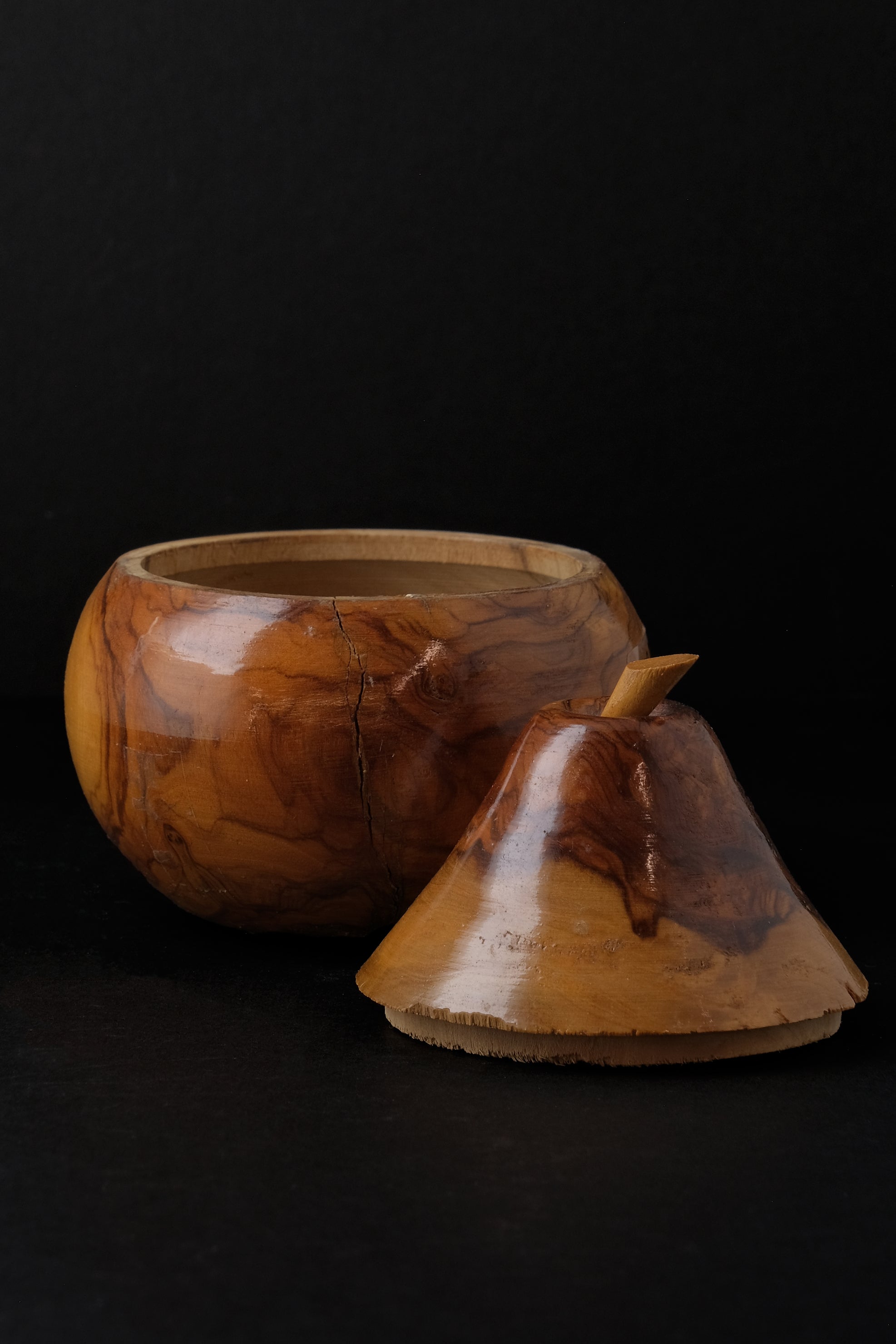 Pear Wood Jar