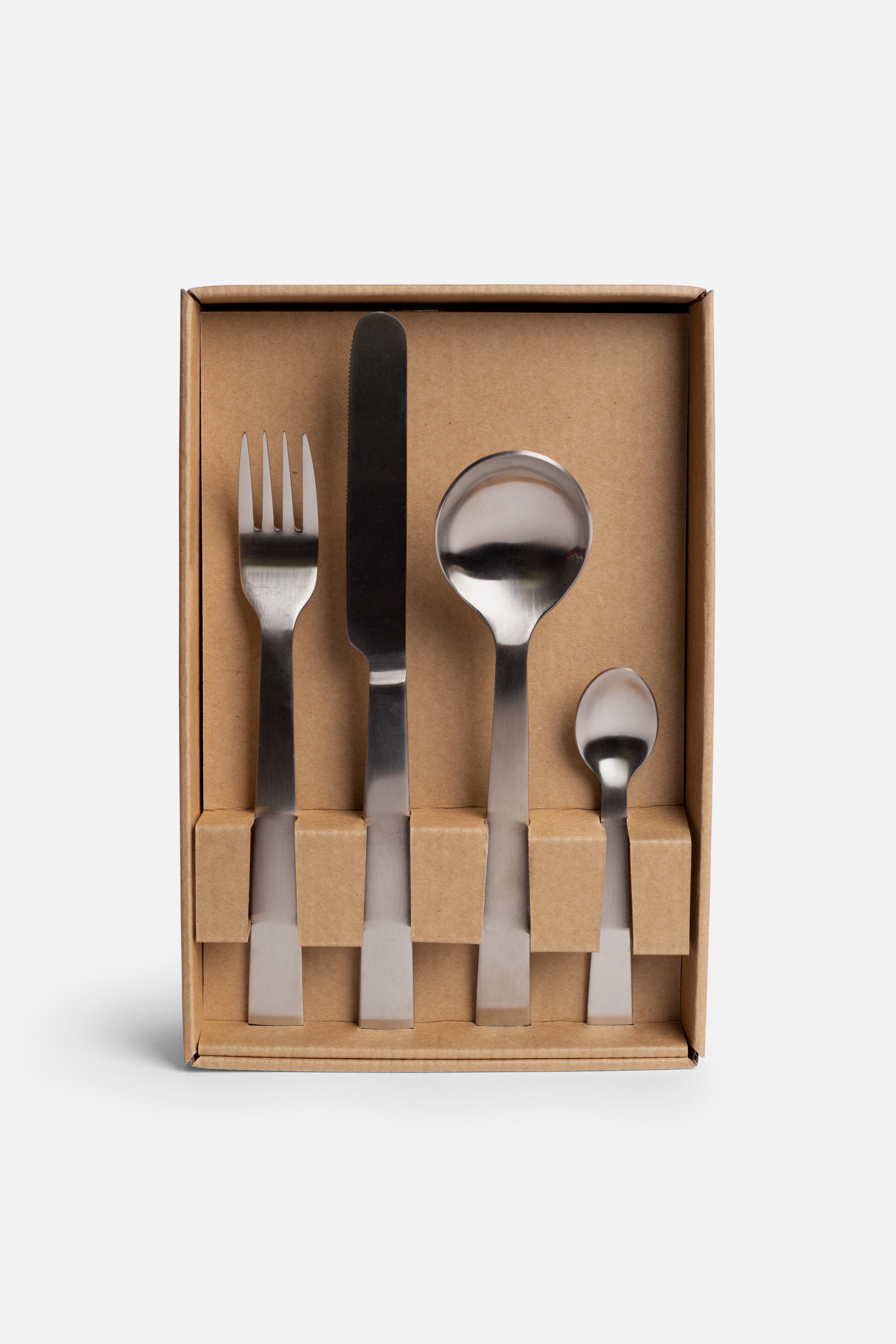 Cutlery 24pc Set Brushed-Tableware-KIOSK48TH
