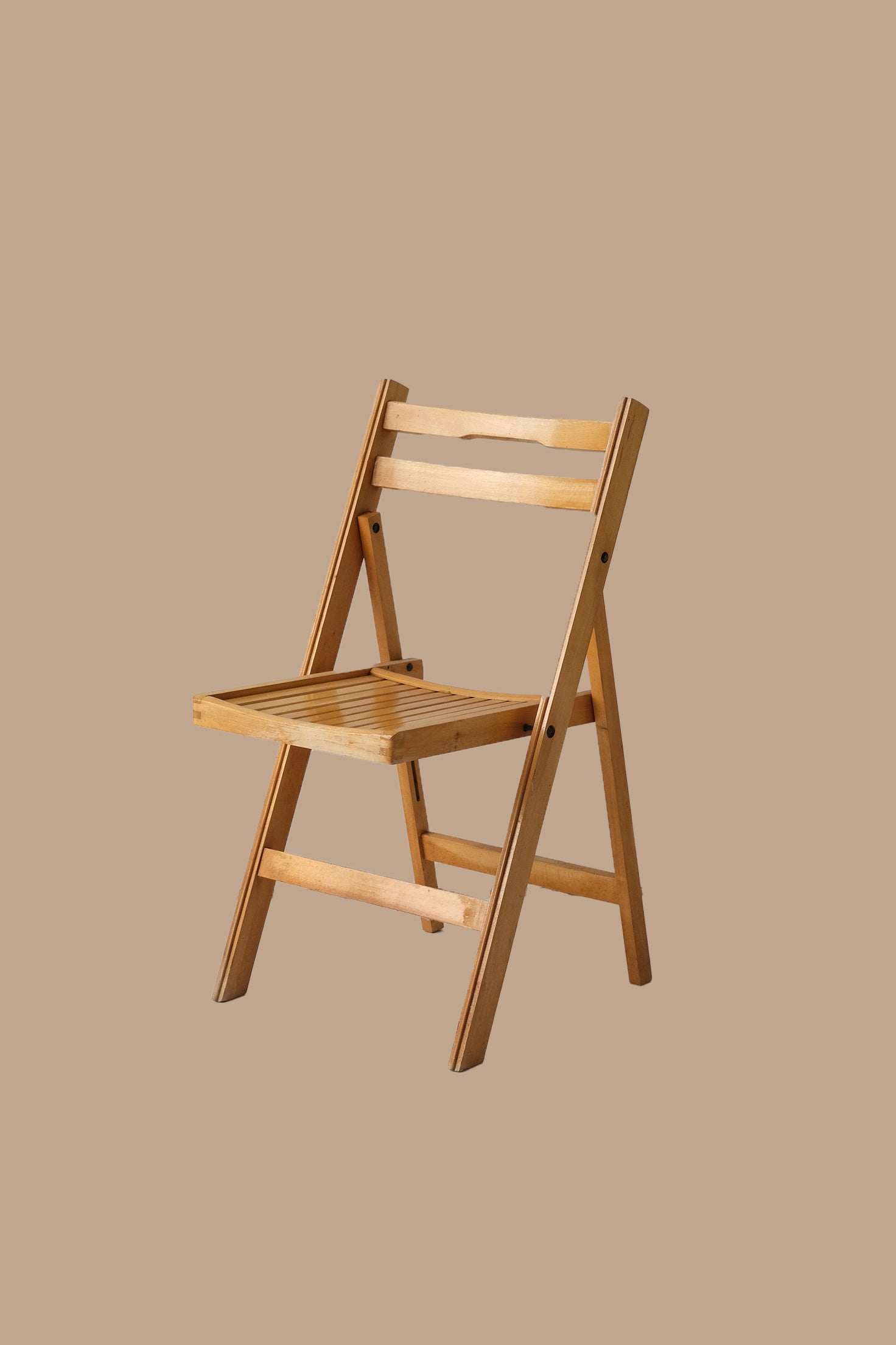 Folding Chair Beech-Vintage-KIOSK48TH