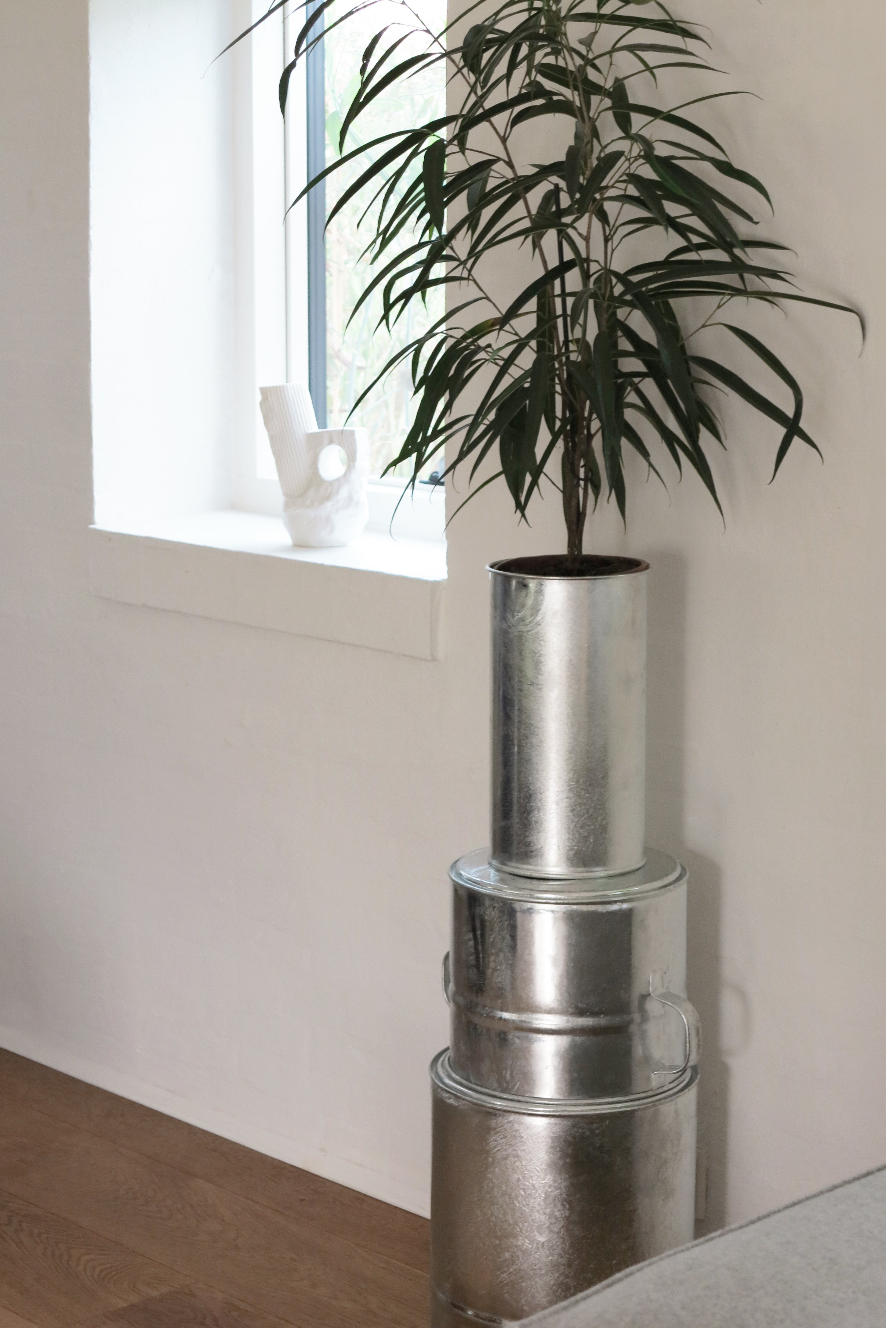 Zink Cylinder Vase 35cm-Objects-KIOSK48TH