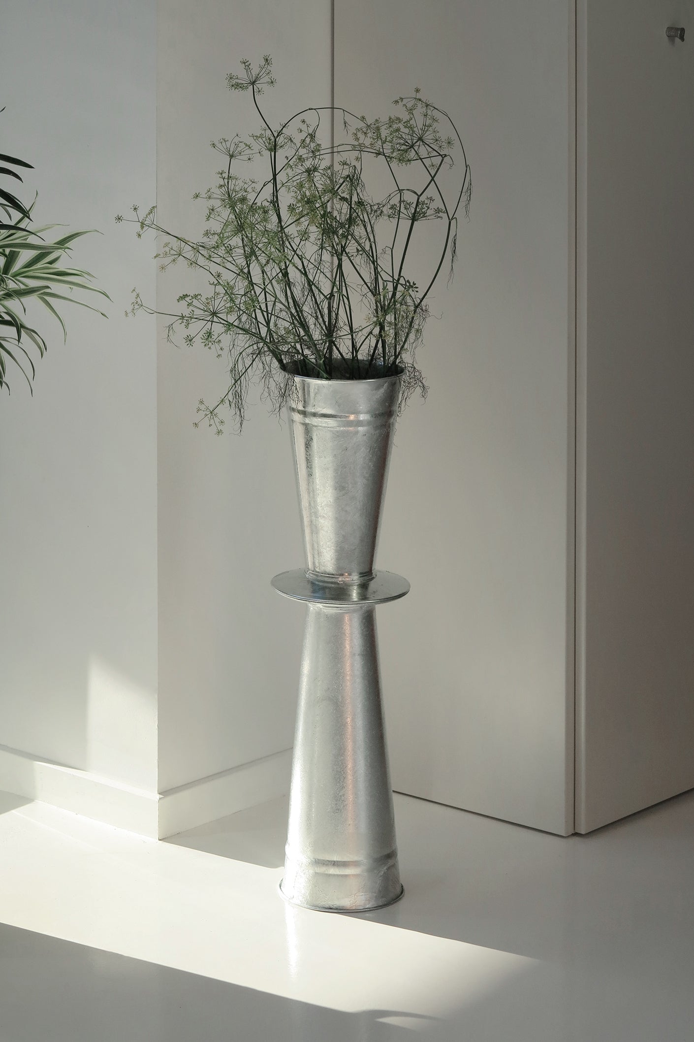 Zink Footed Vase 45cm-Objects-KIOSK48TH