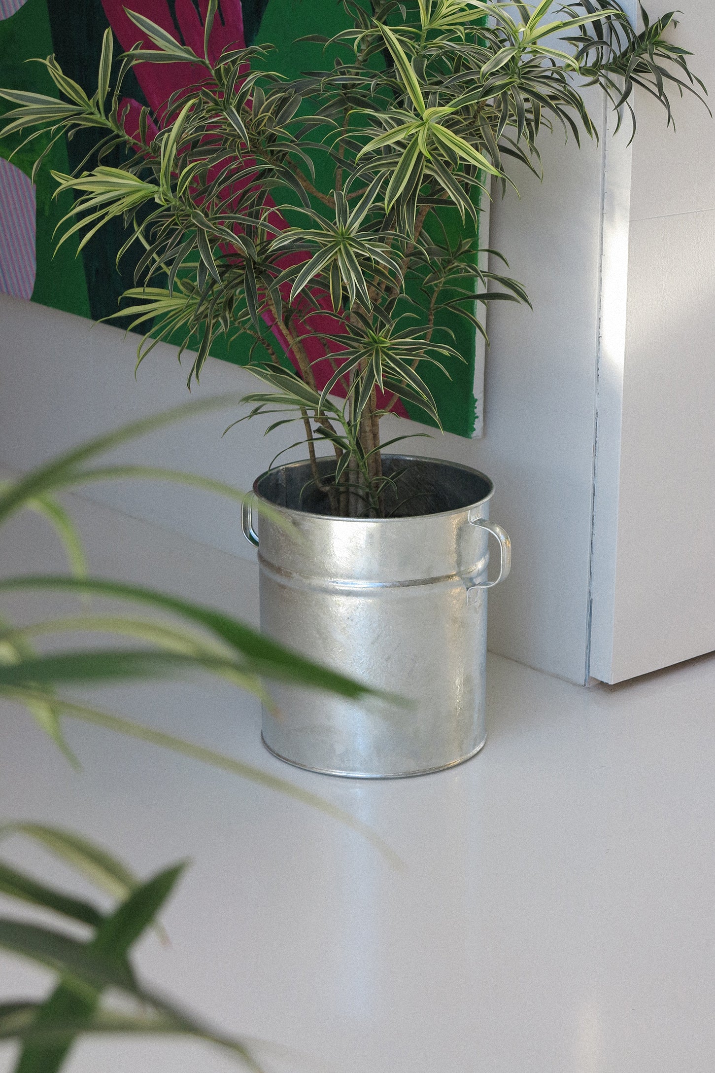 Zink Plant Pot 37cm-Objects-KIOSK48TH
