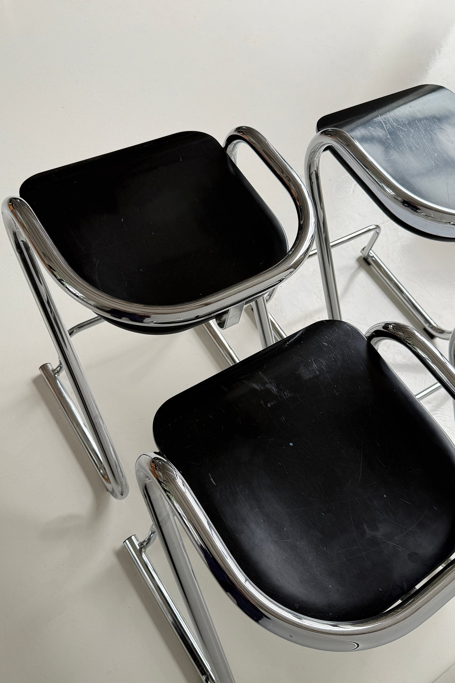4 x S70-3 Bar Stool by Börge Lindau & Bo Lindekrantz