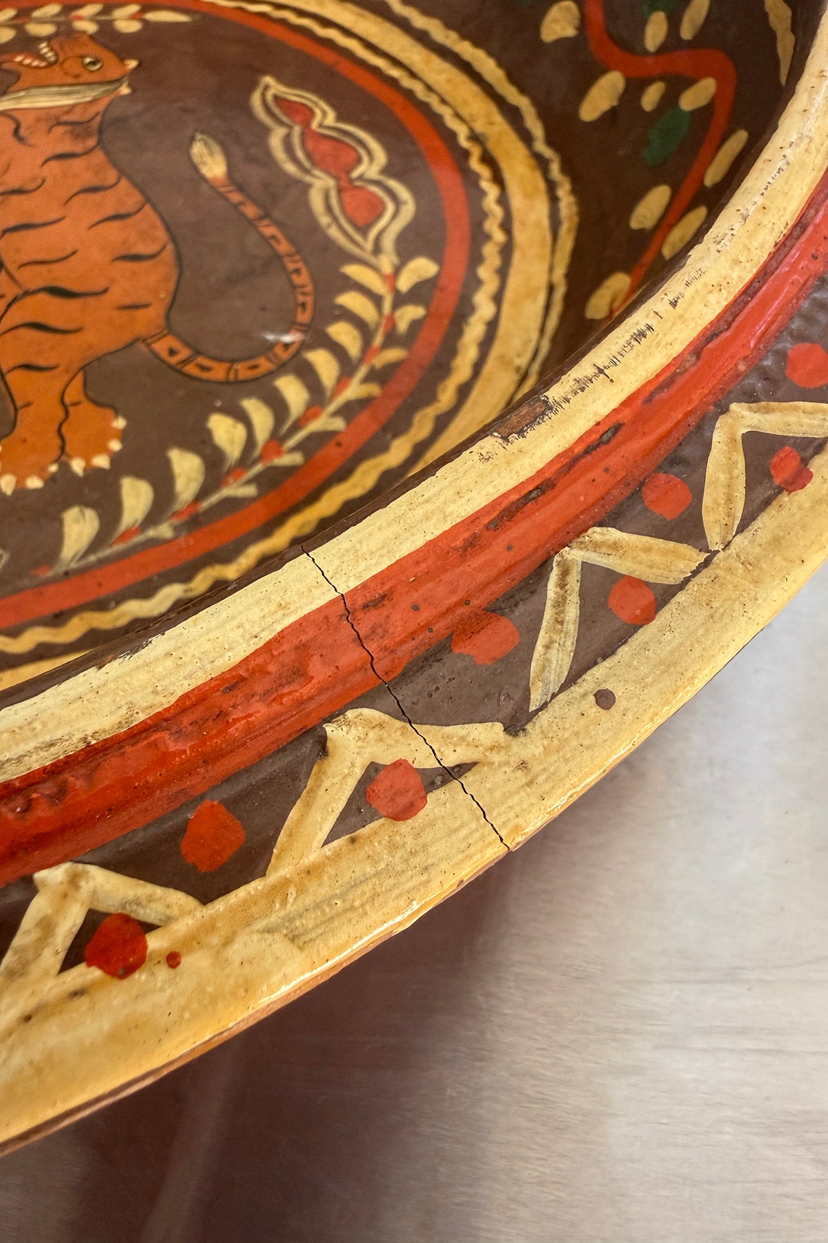 Terracotta Tiger Tray