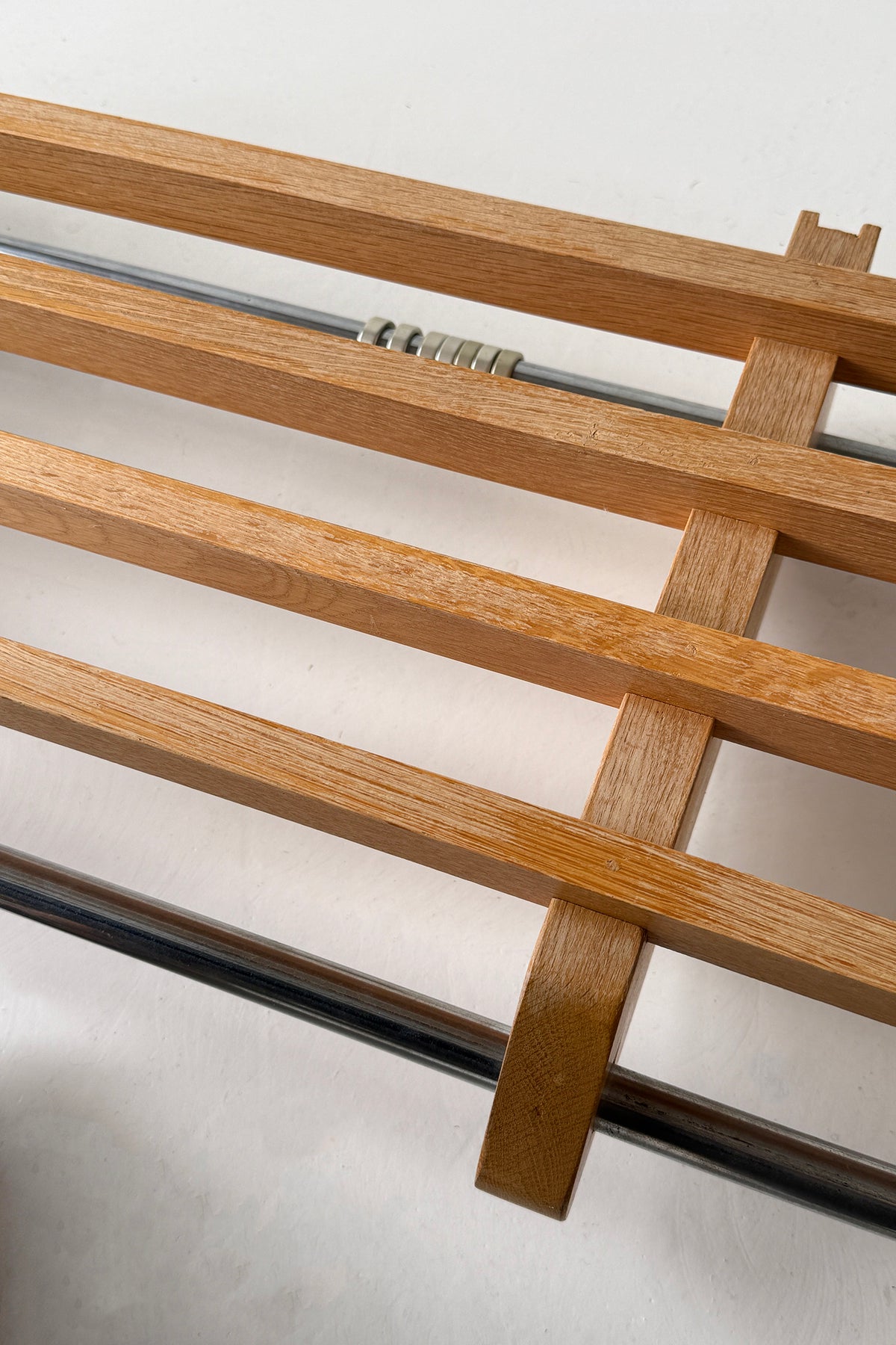 Oak Chrome Rack