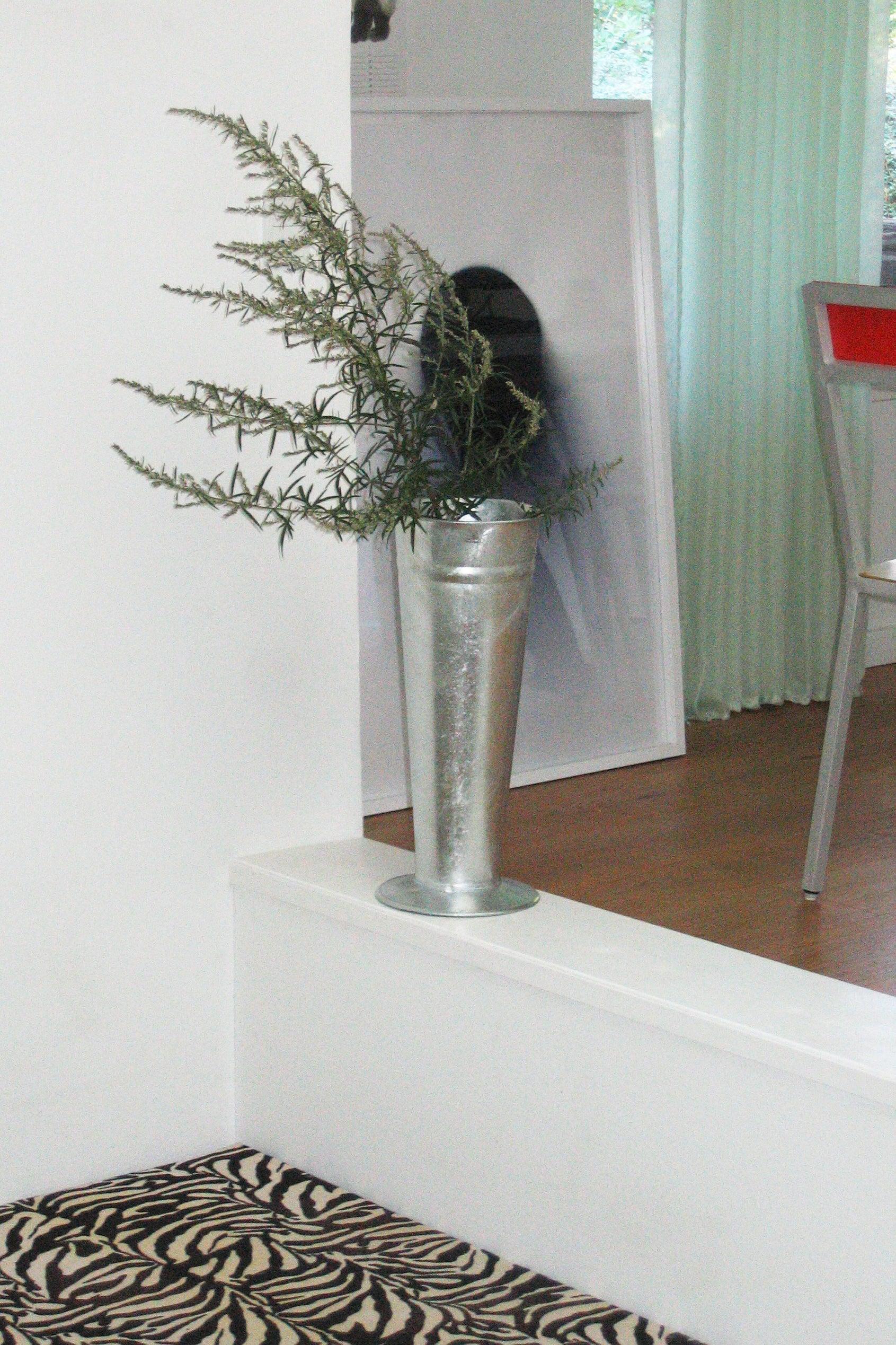 Zink Footed Vase 45cm-Objects-KIOSK48TH