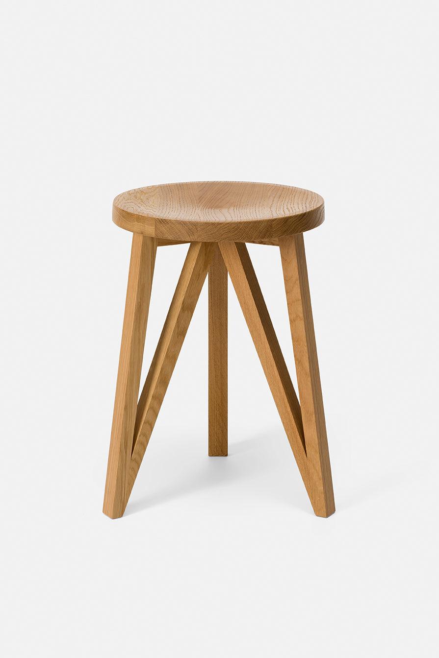 JL1 FABER Stool Natural Oak Oiled-LOEHR-KIOSK48TH