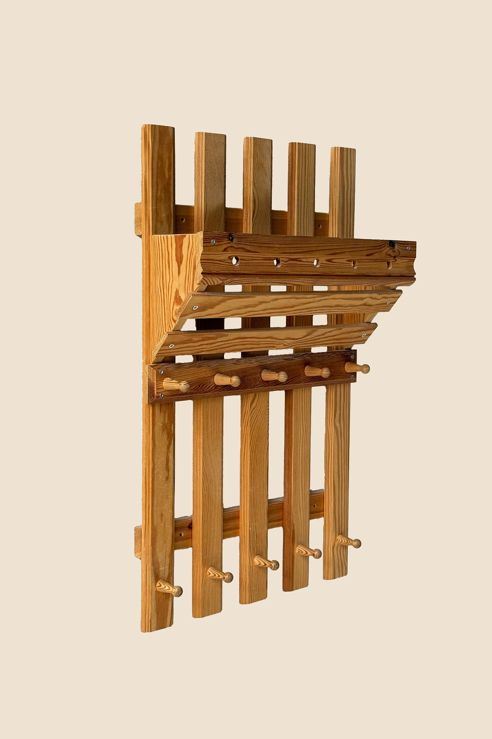 Knagerække Fyrretræ