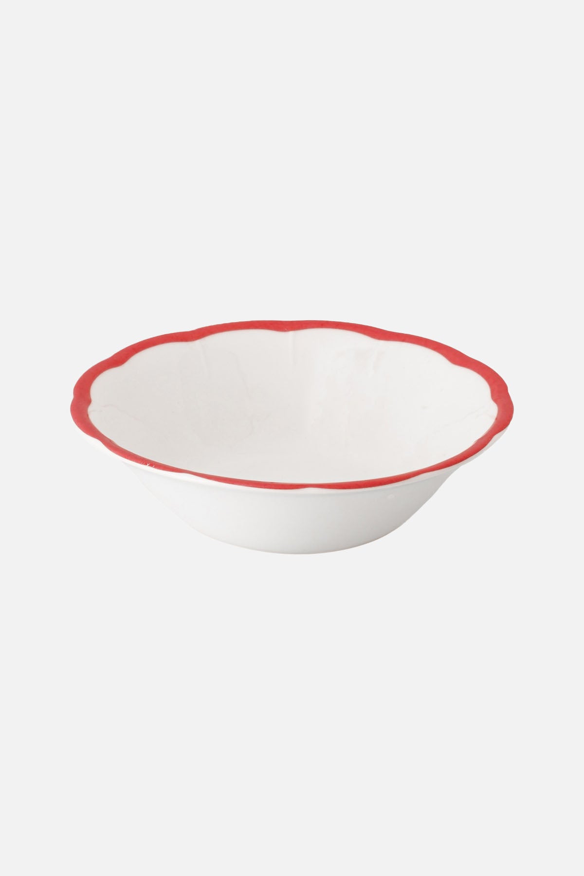 Bowl red rim