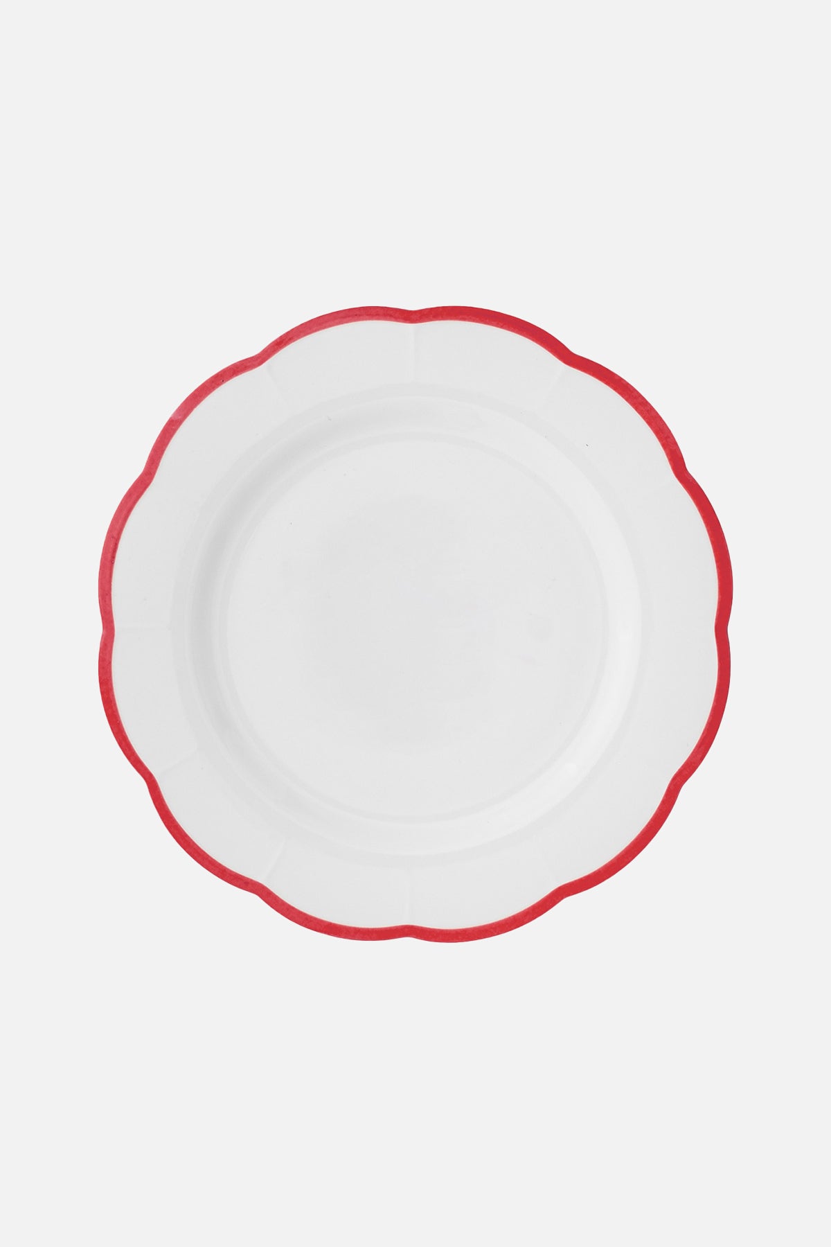 Dinner plate red rim