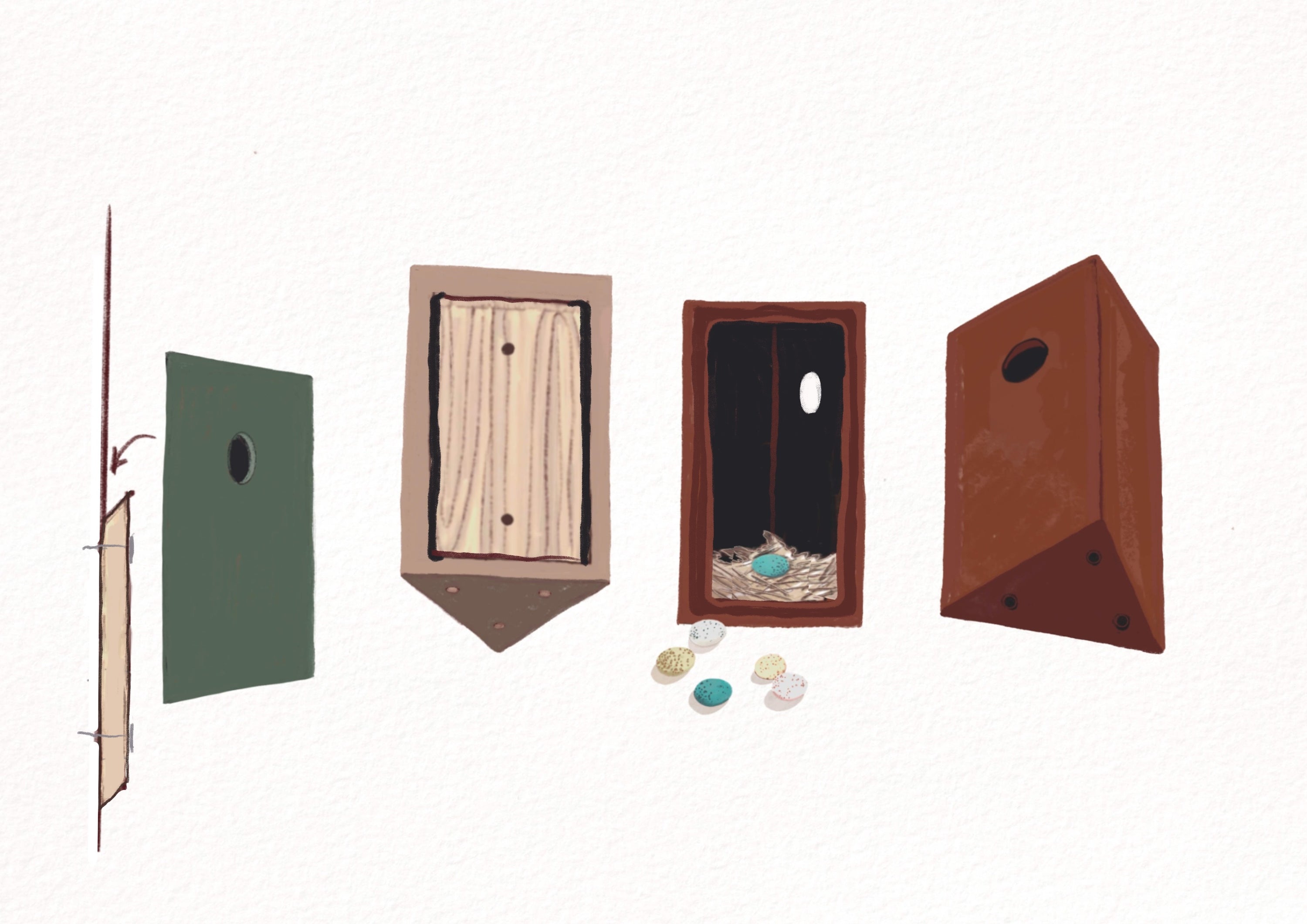 Koti Bird House Moss-Objects-KIOSK48TH