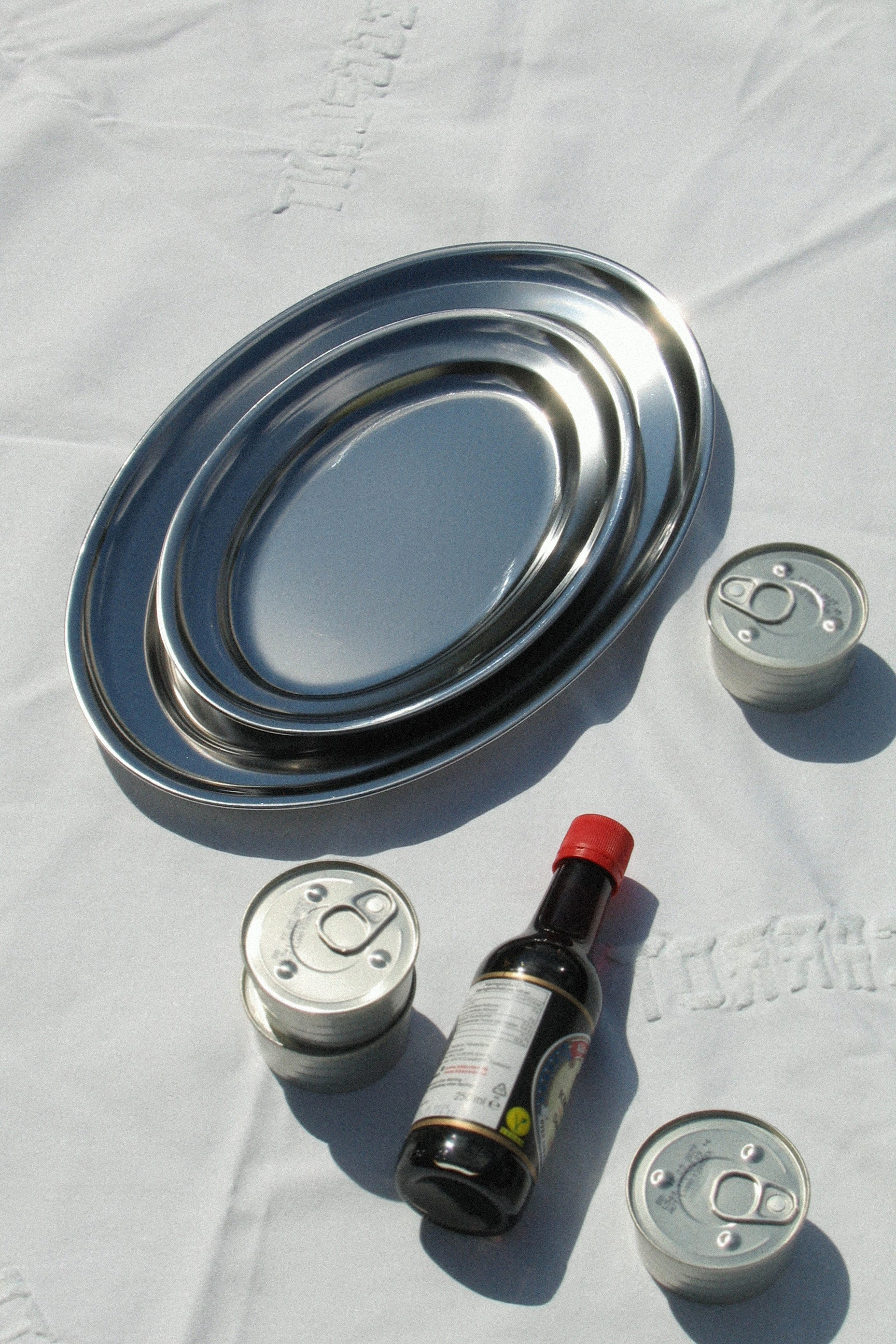 Oval serving tray 2 sizes-Inox-KIOSK48TH