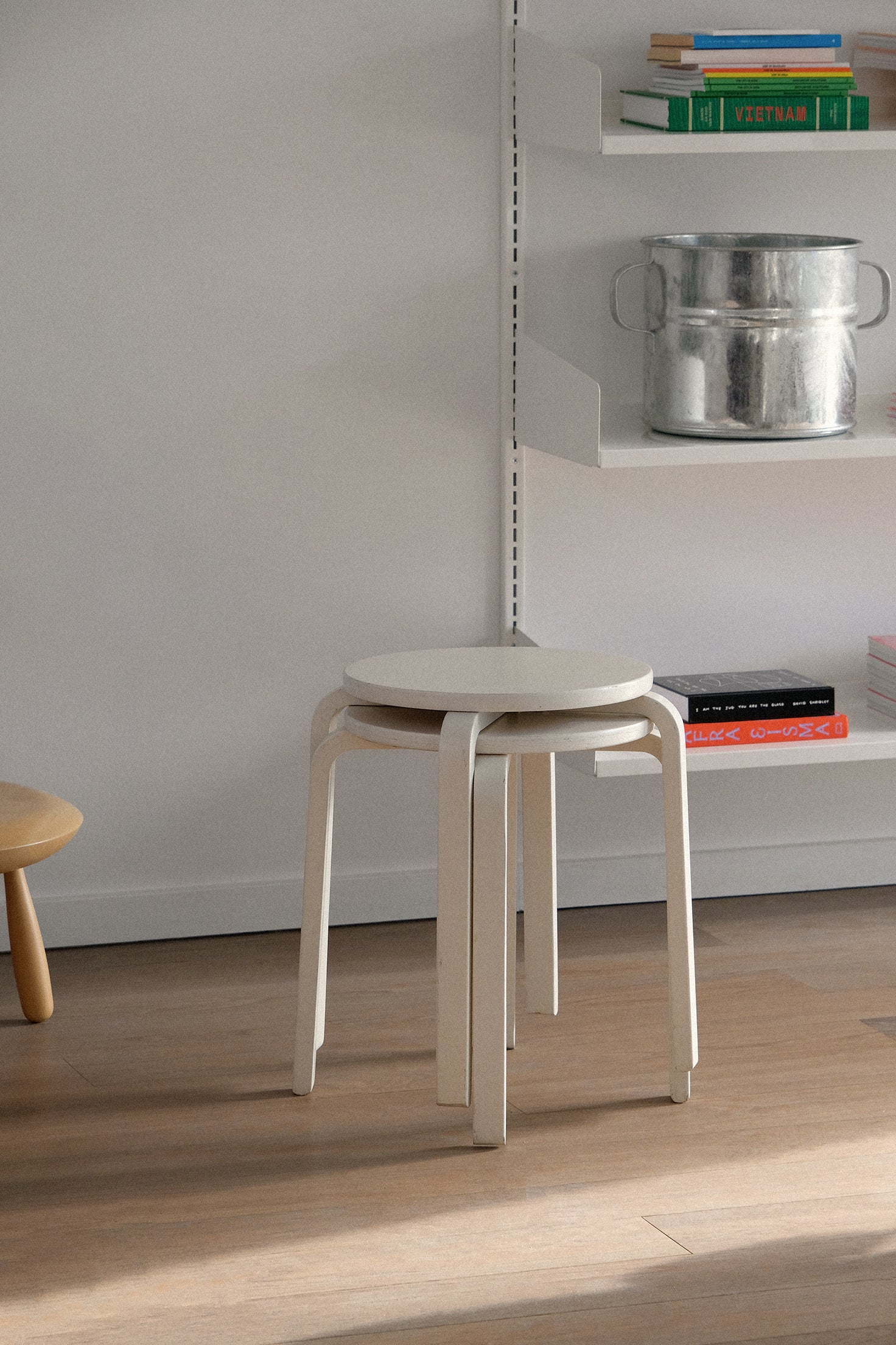 Stool White-Vintage-KIOSK48TH