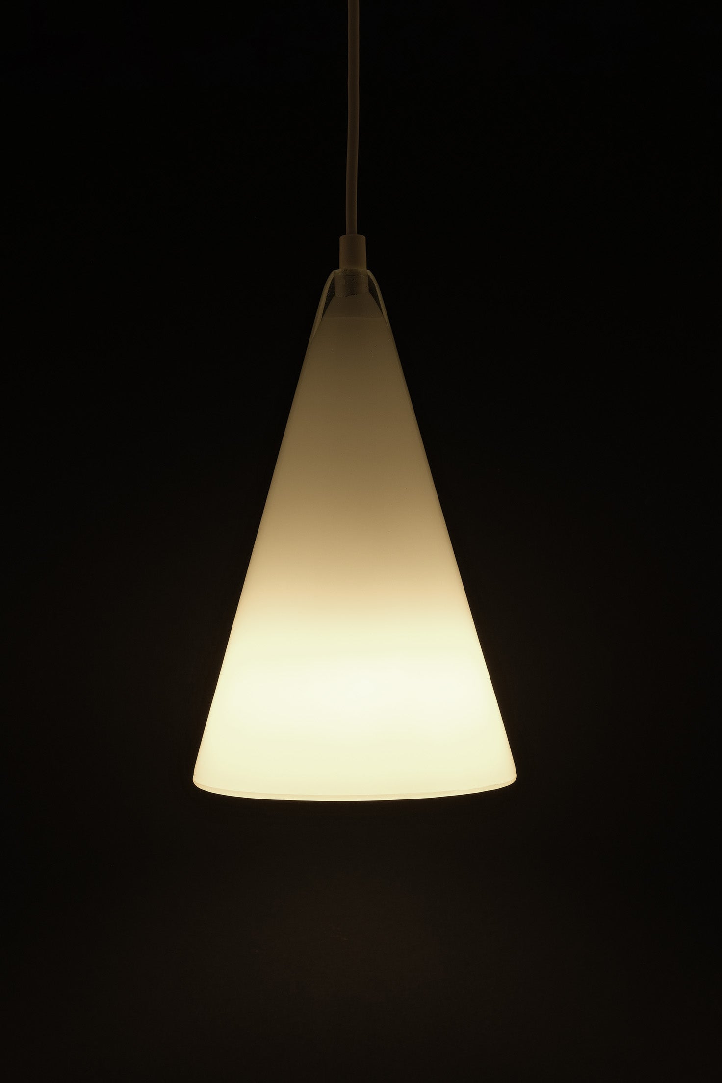 Triangular Glass Pendant-Vintage-KIOSK48TH