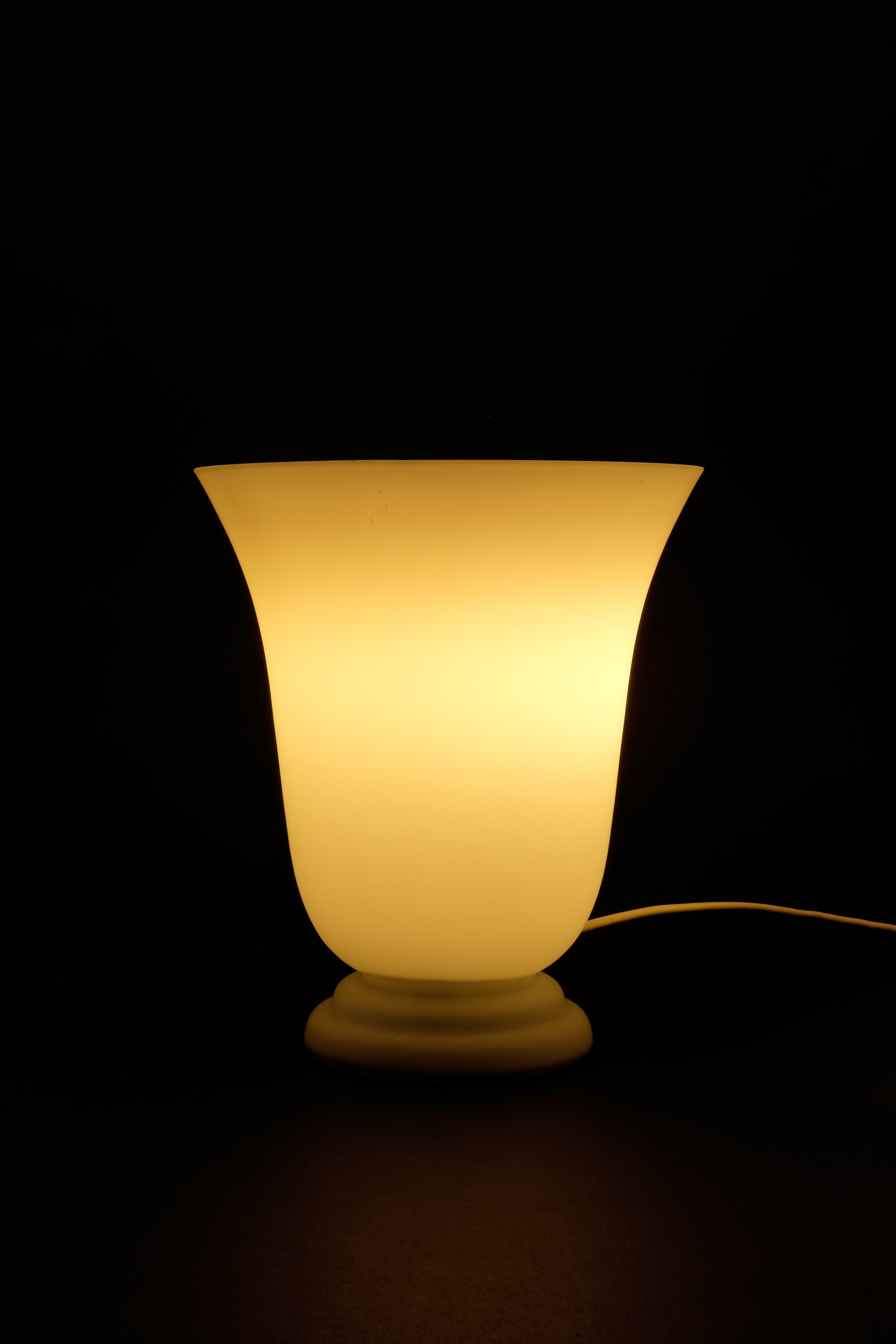 Tulip Glass Table Lamp-Vintage-KIOSK48TH