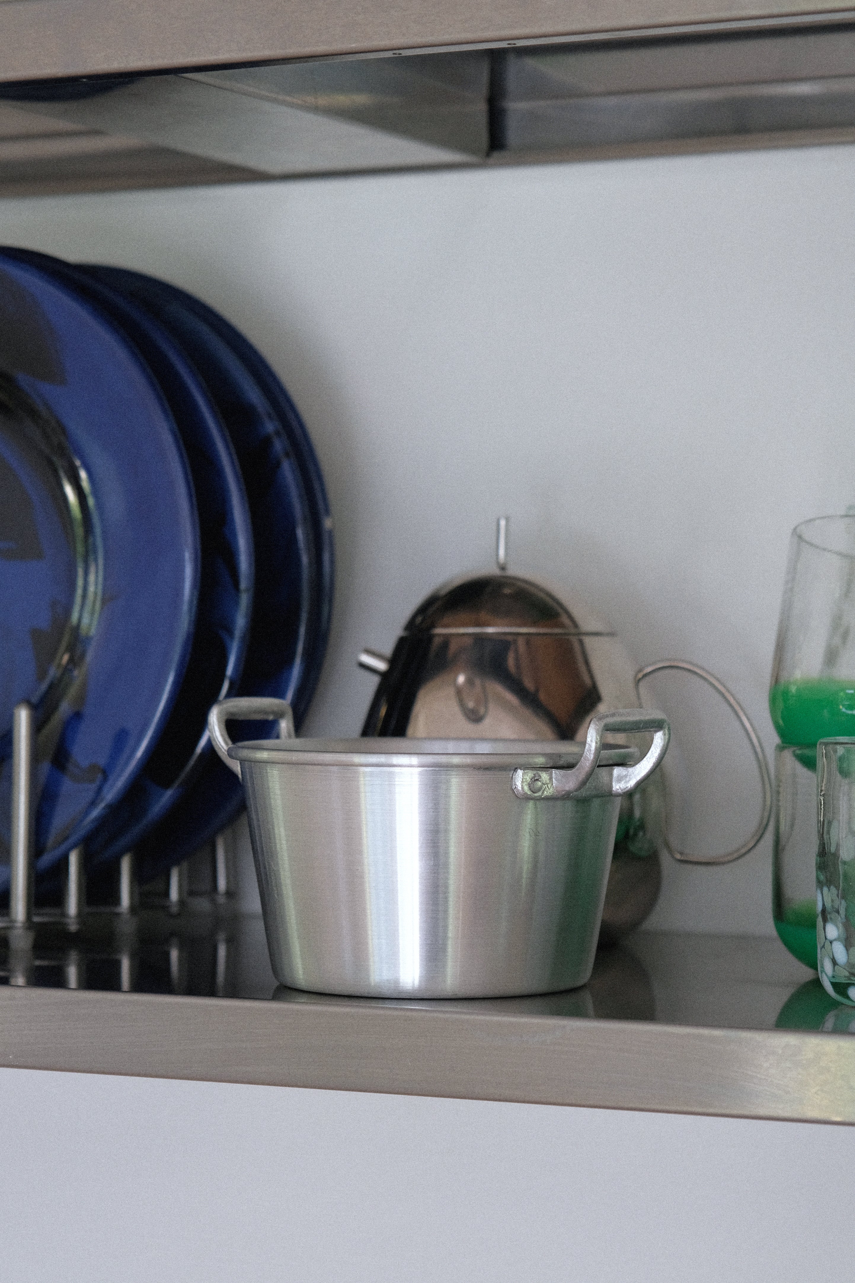 Aluminium bowl w. handle-Inox-KIOSK48TH