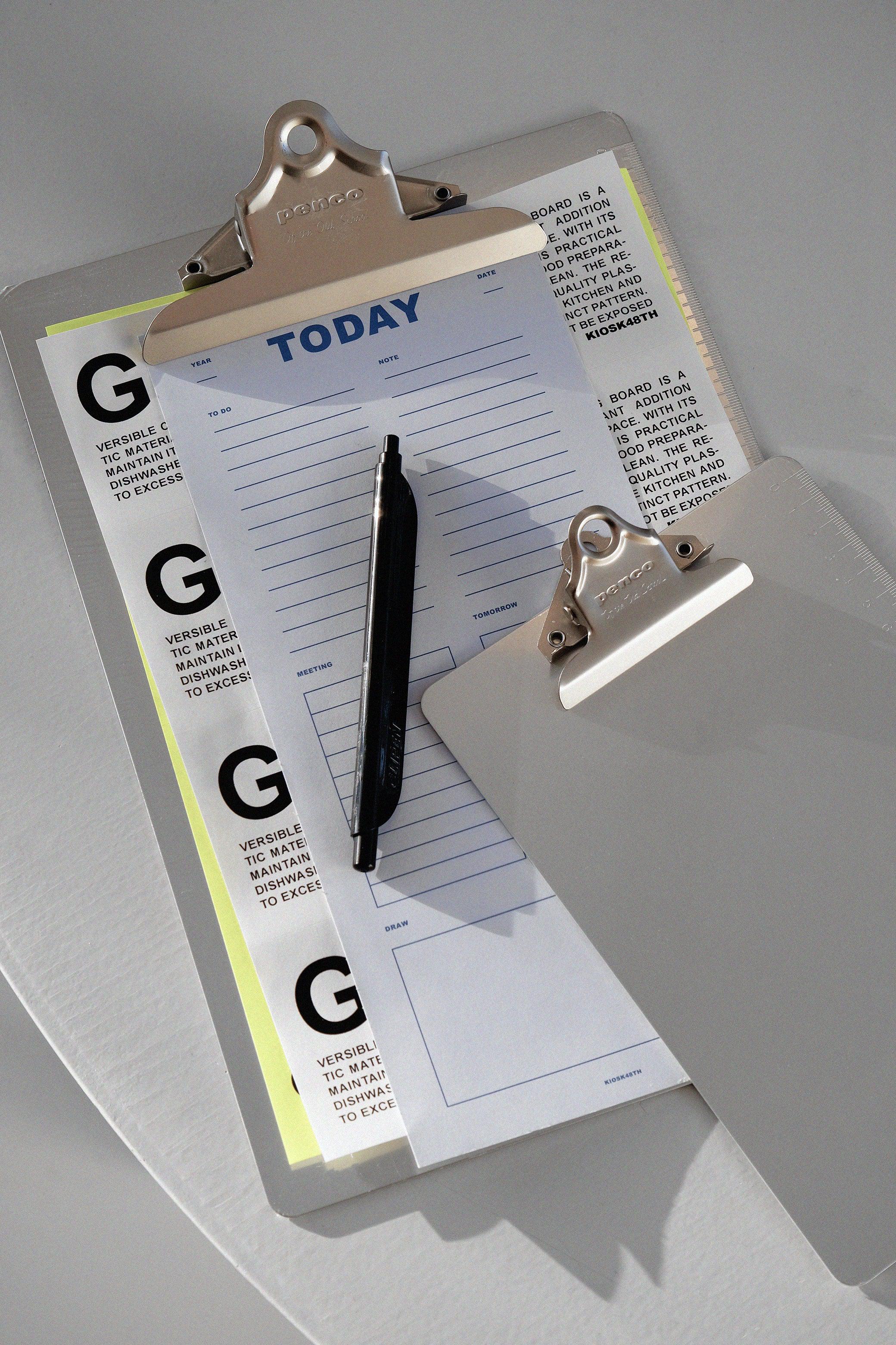 Aluminium clip board A4-Penco-KIOSK48TH