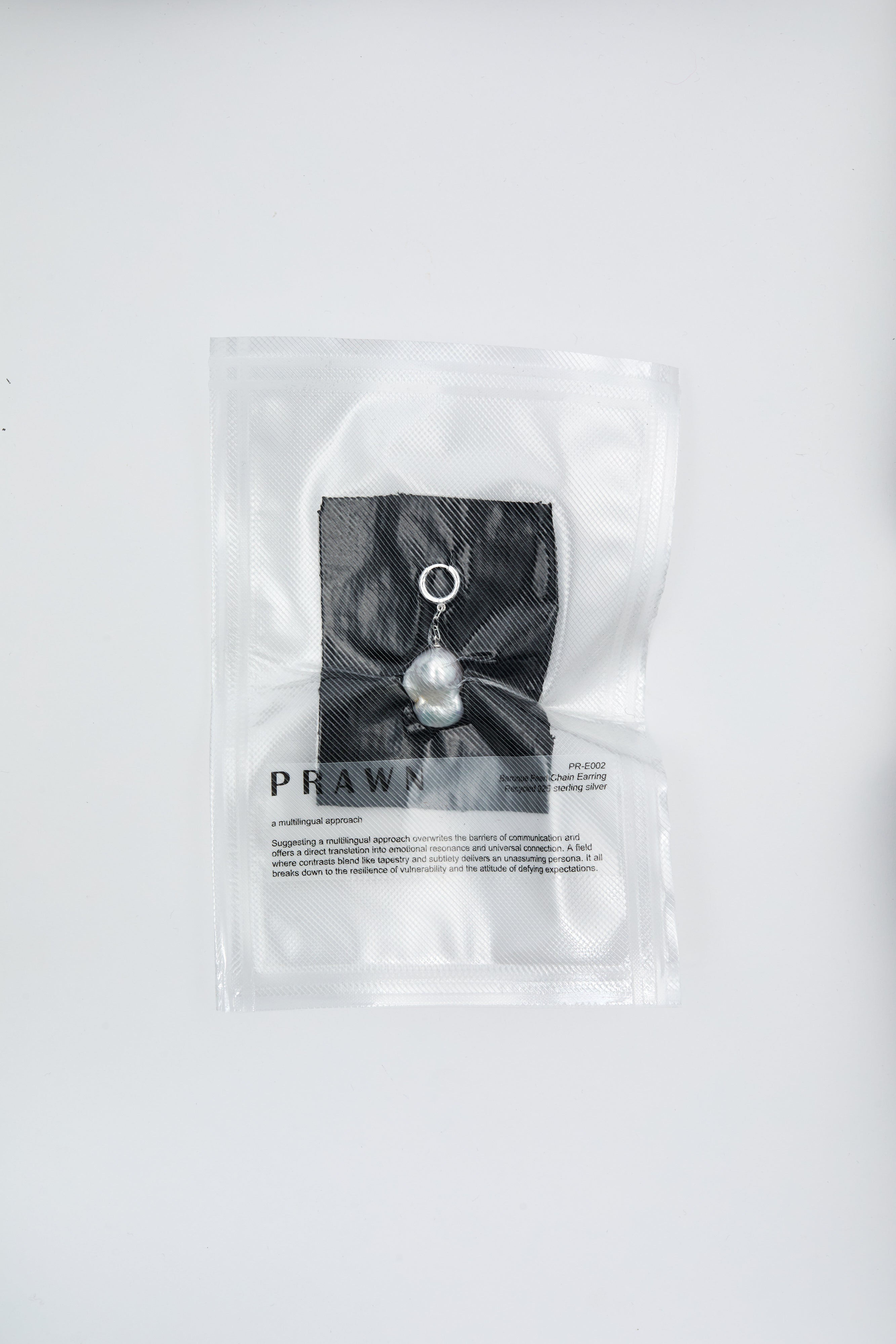 Baroque Pearl Chain Earring-Prawn-KIOSK48TH