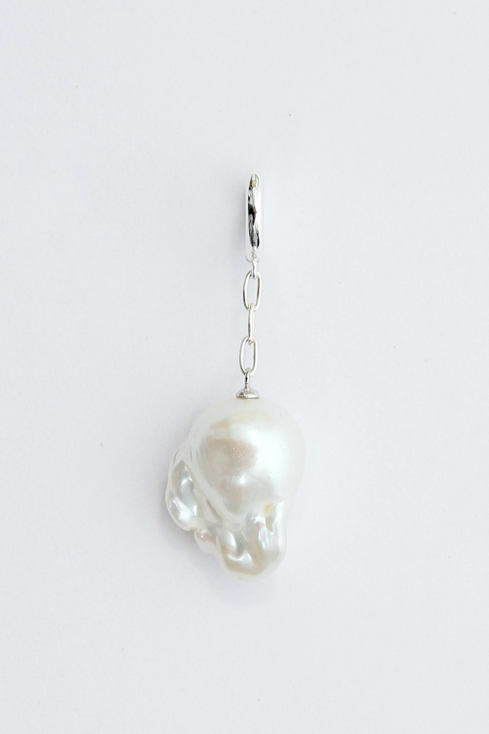 Baroque Pearl Chain Earring-Prawn-KIOSK48TH
