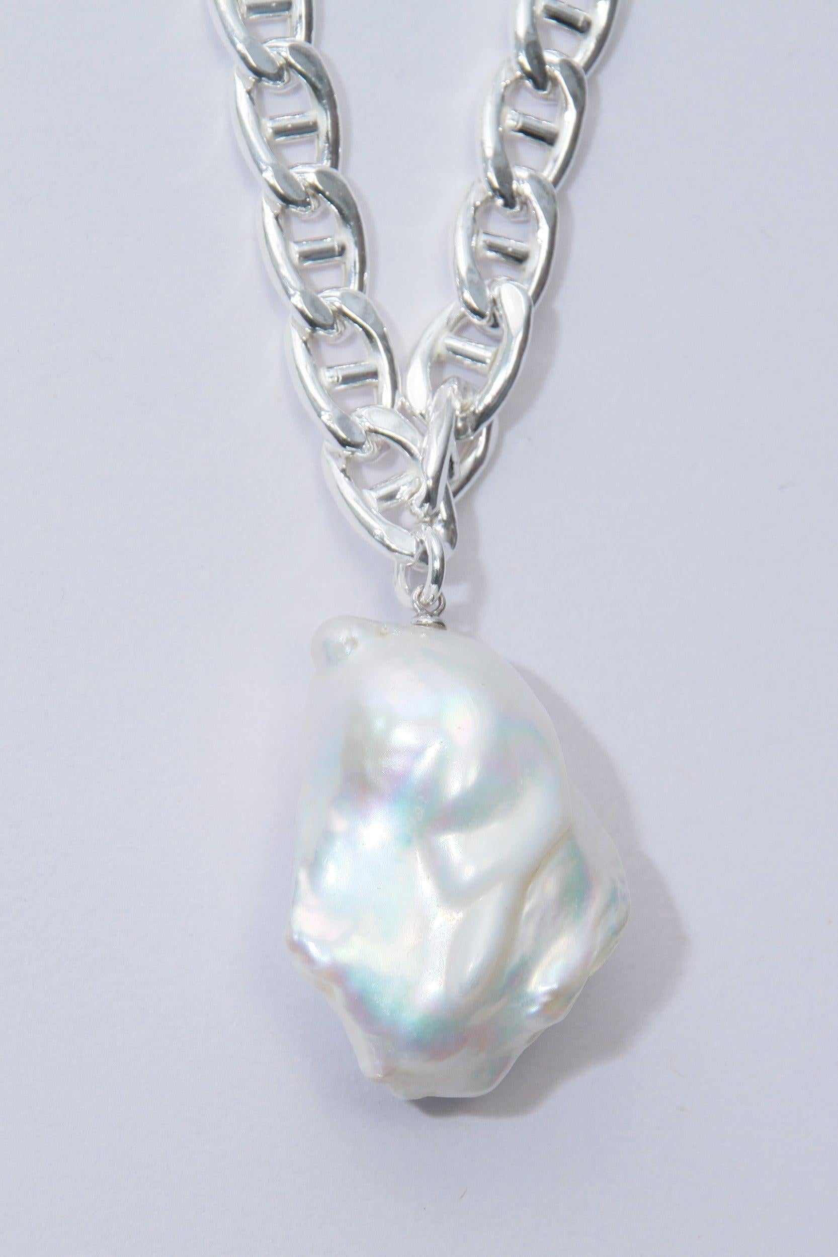 Baroque Pearl Necklace-Prawn-KIOSK48TH