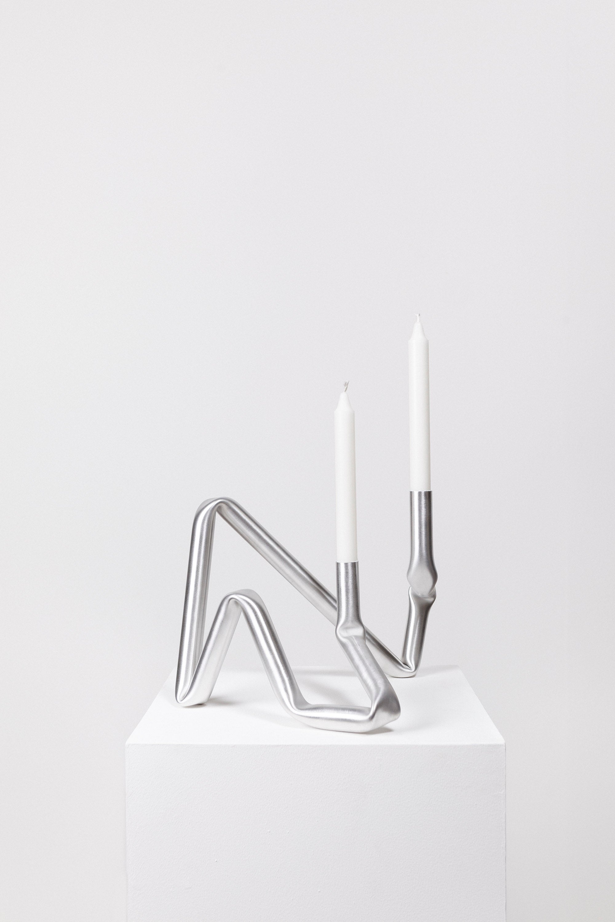 Bucatini candle holder aluminium-(a.o.t.)-KIOSK48TH