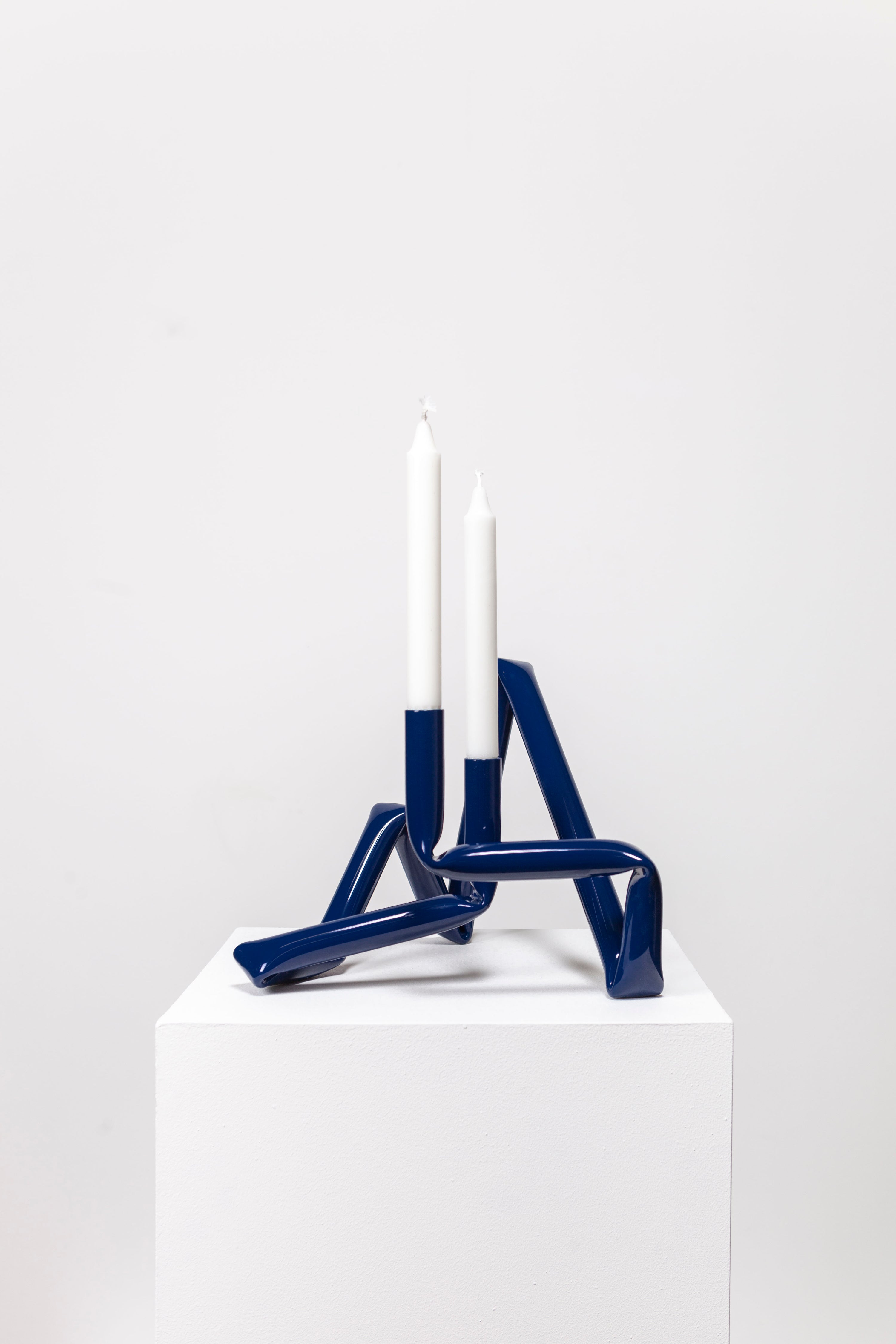 Bucatini candle holder midnight blue-(a.o.t.)-KIOSK48TH