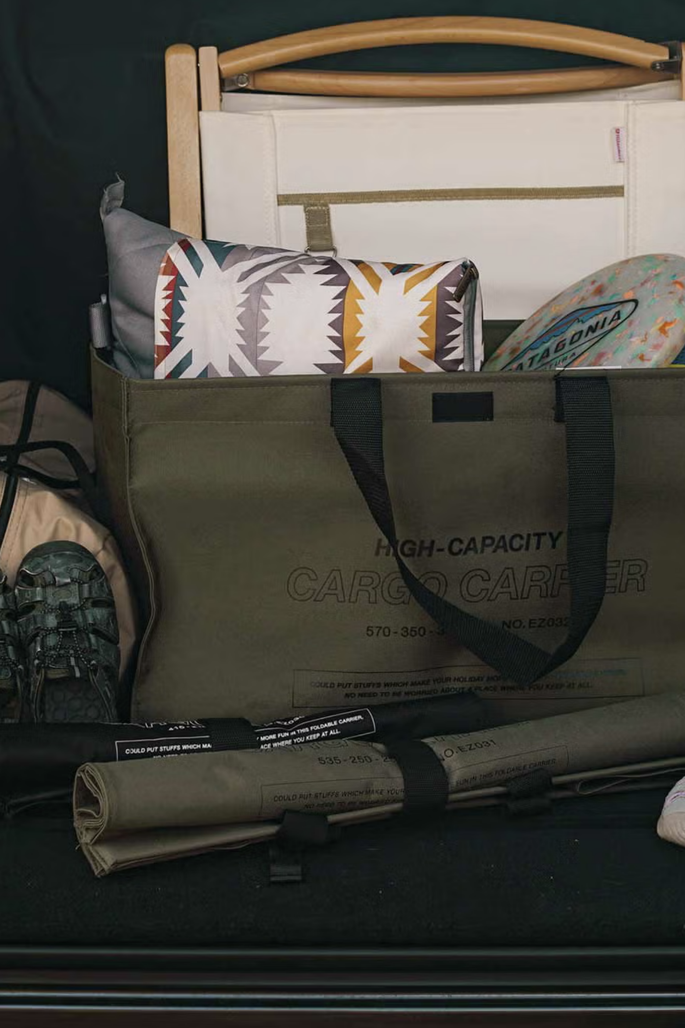 Cargo Bag Small Green-Nähe-KIOSK48TH