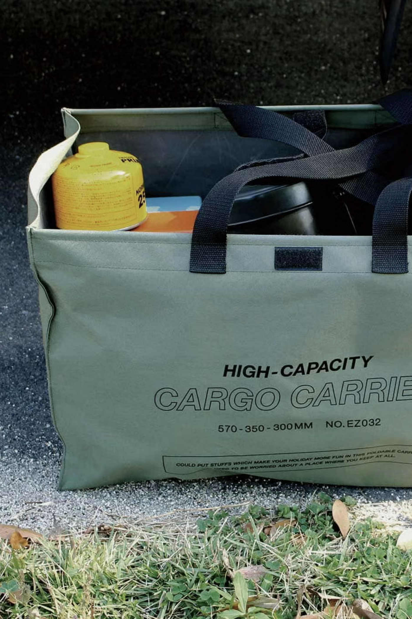Cargo Bag Small Green-Nähe-KIOSK48TH