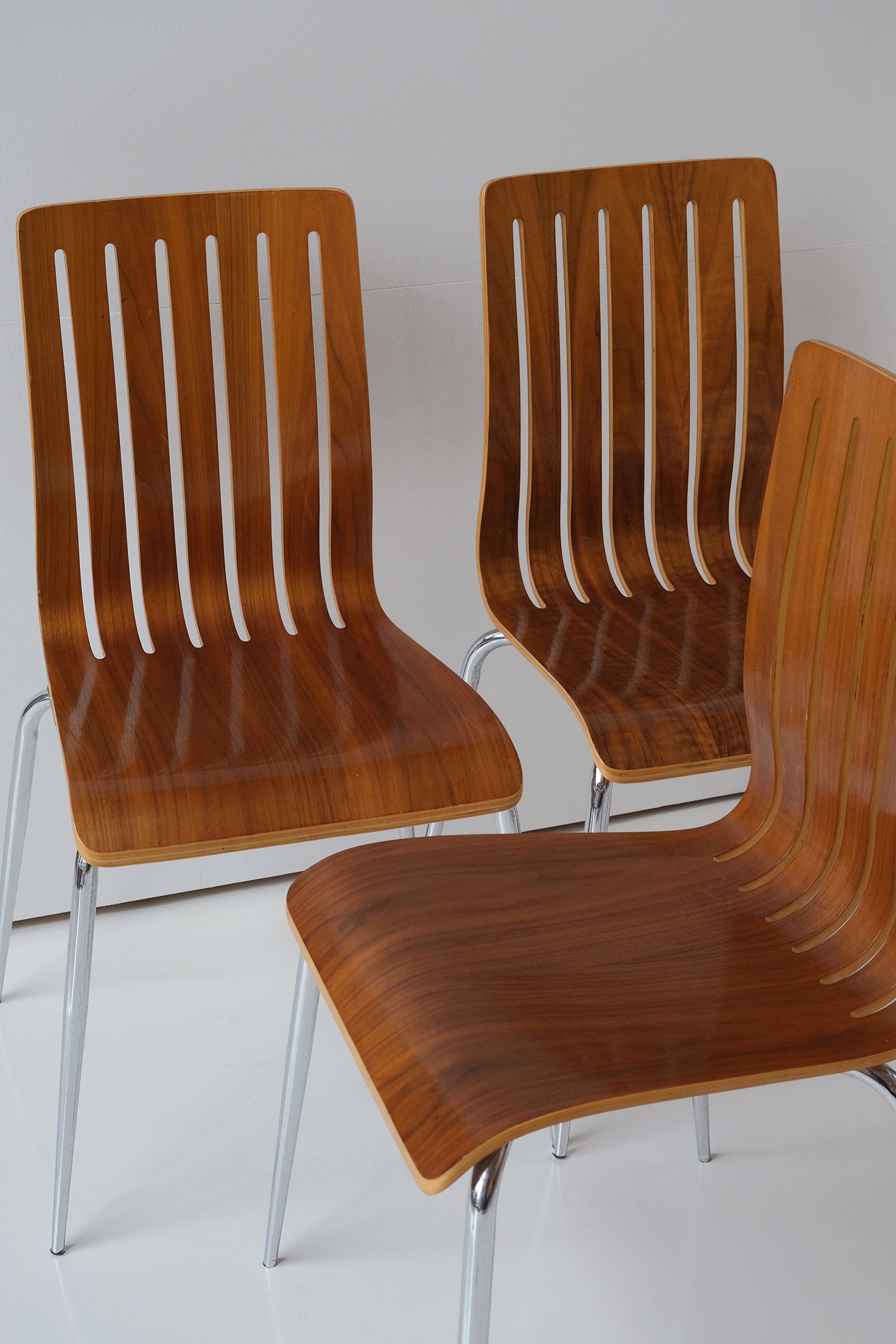 Casa Padrino Chair Walnut Set of 6-Vintage-KIOSK48TH