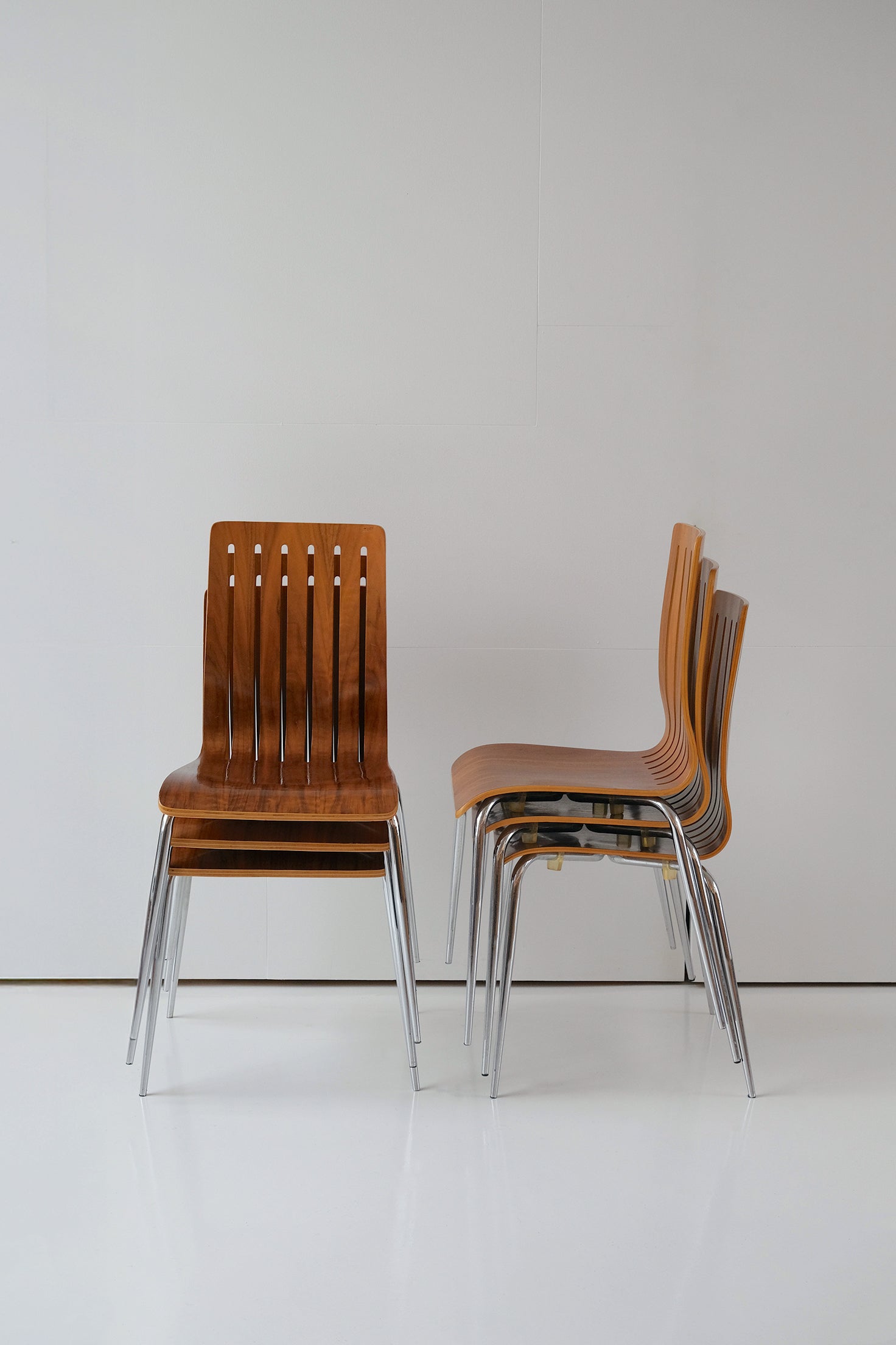 Casa Padrino Chair Walnut Set of 6-Vintage-KIOSK48TH