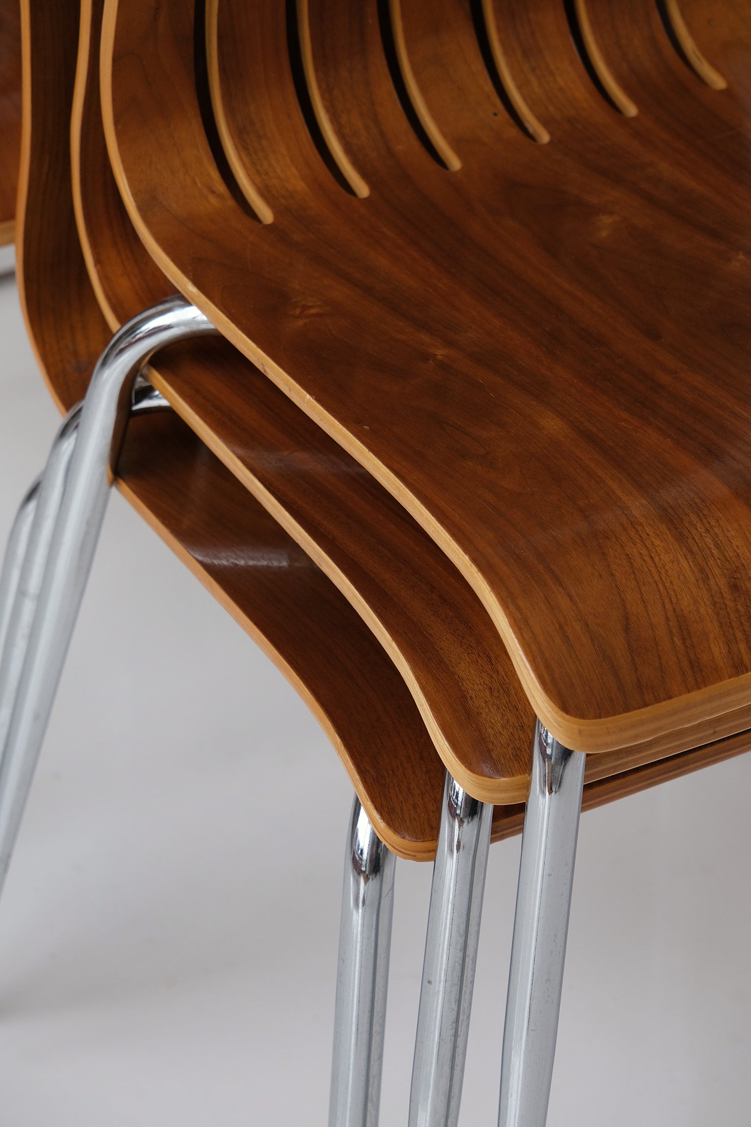 Casa Padrino Chair Walnut Set of 6-Vintage-KIOSK48TH