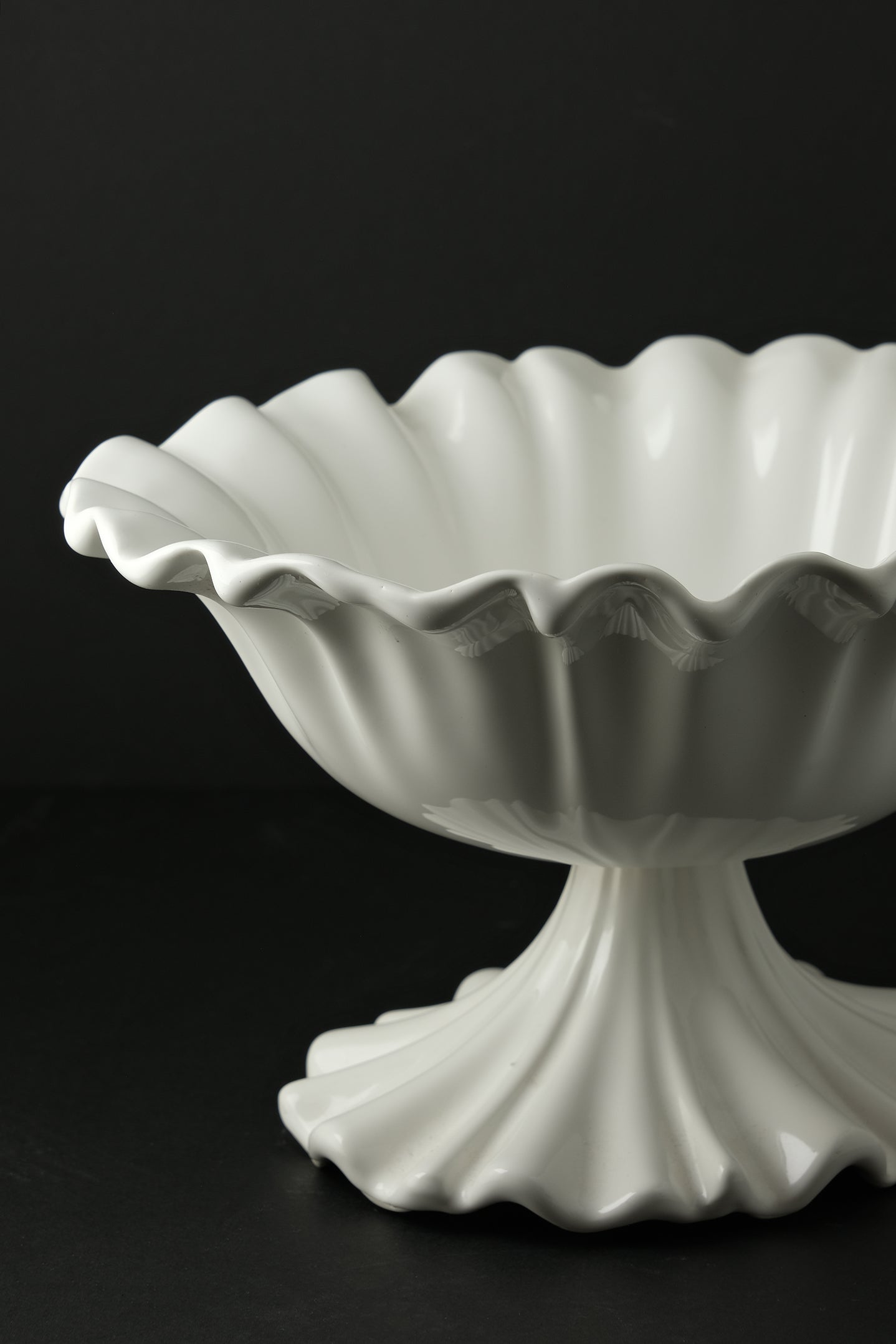 Ceramic Ruffle Bowl-Vintage-KIOSK48TH