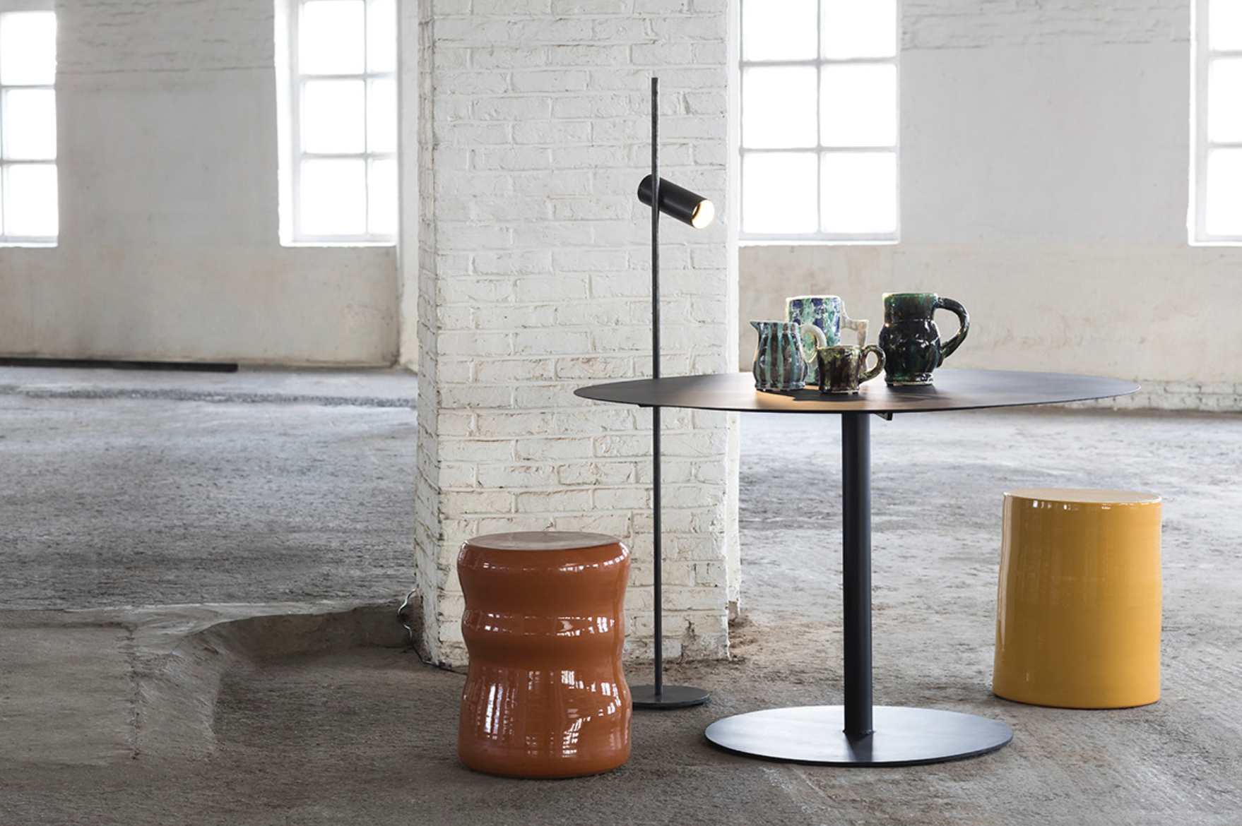 Ceramic Side Table Brown-Serax-KIOSK48TH