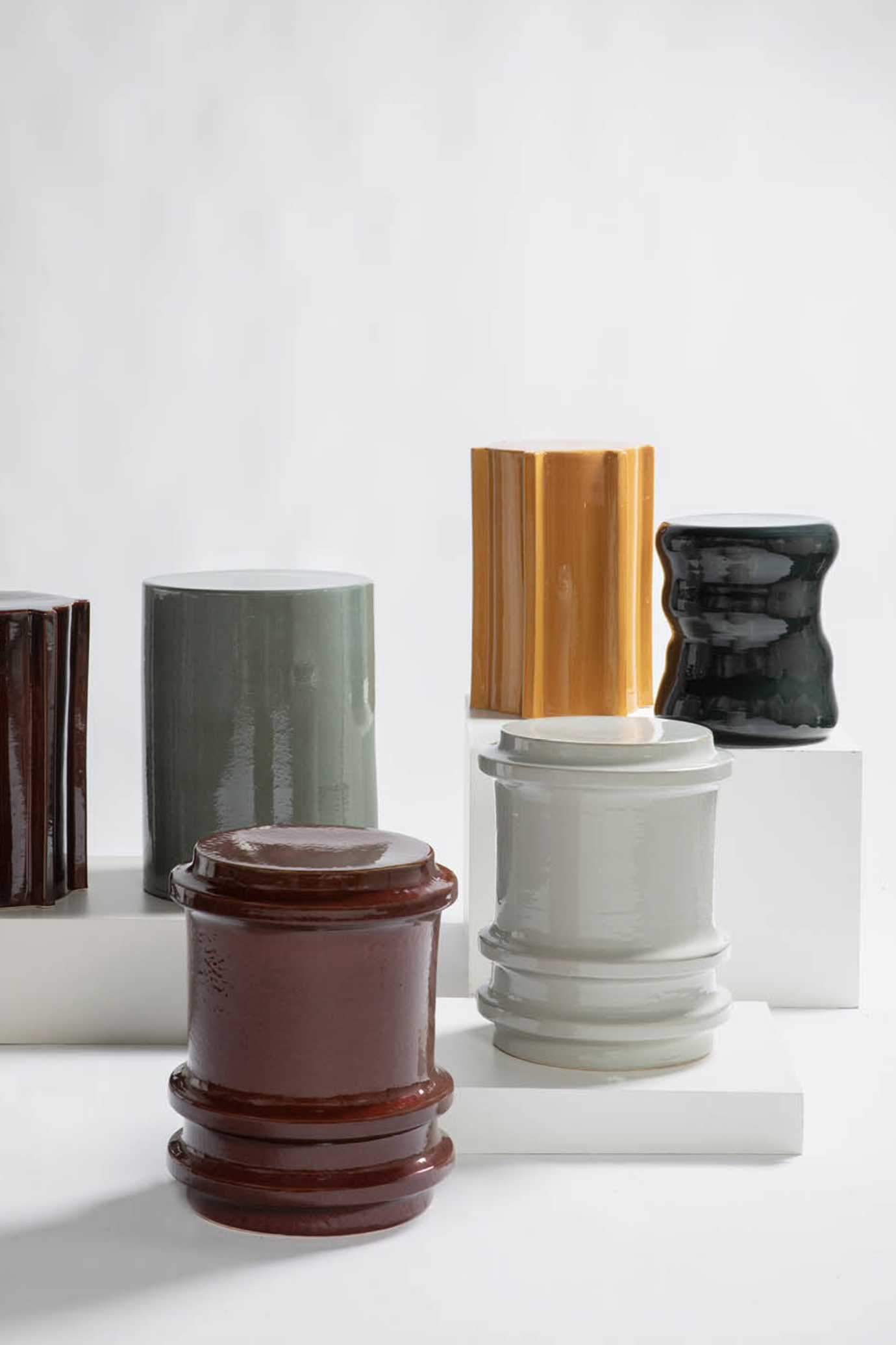 Ceramic Side Table Grey-Serax-KIOSK48TH