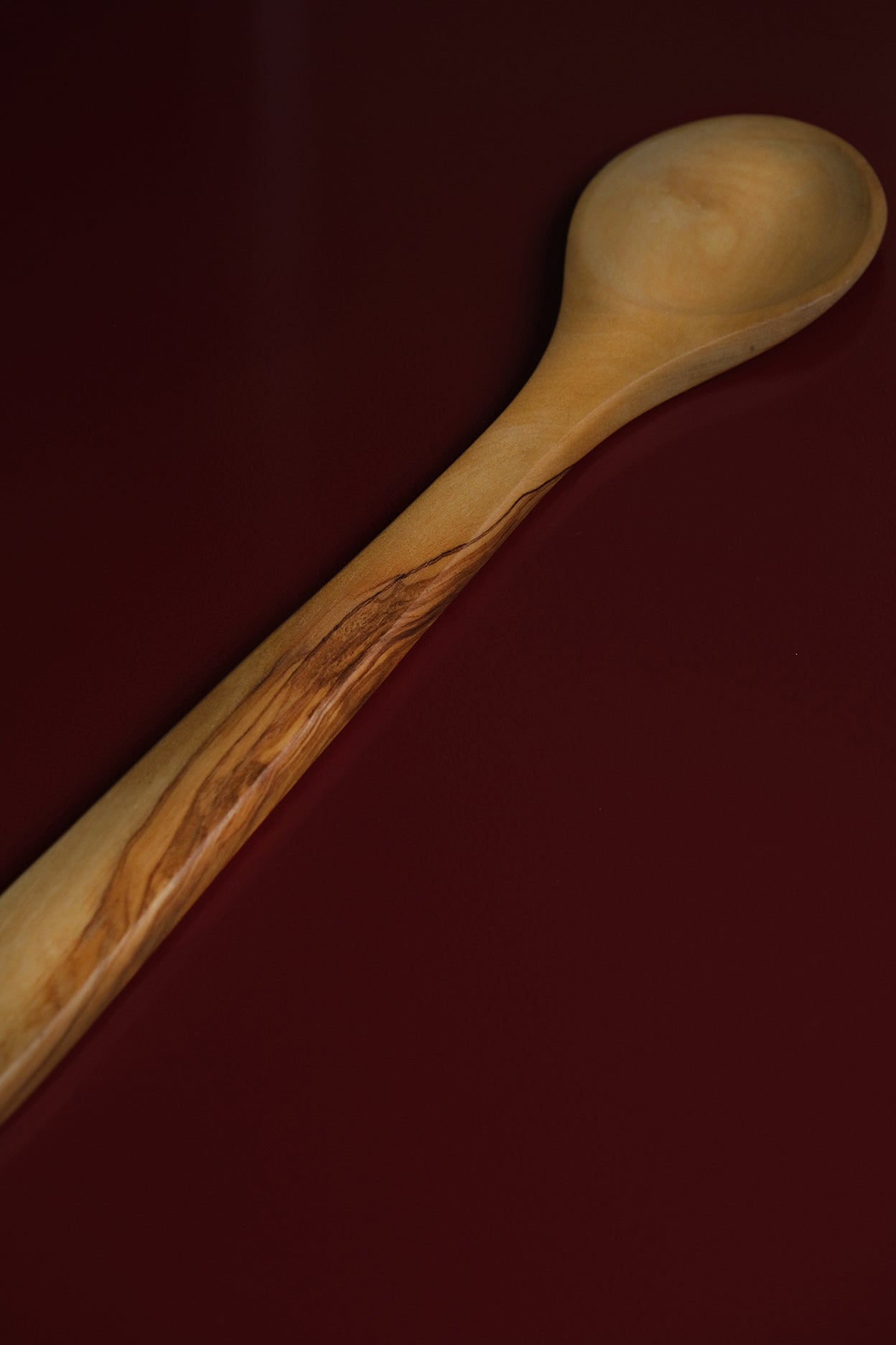 Cooking Spoon Olive Wood-Inox-KIOSK48TH