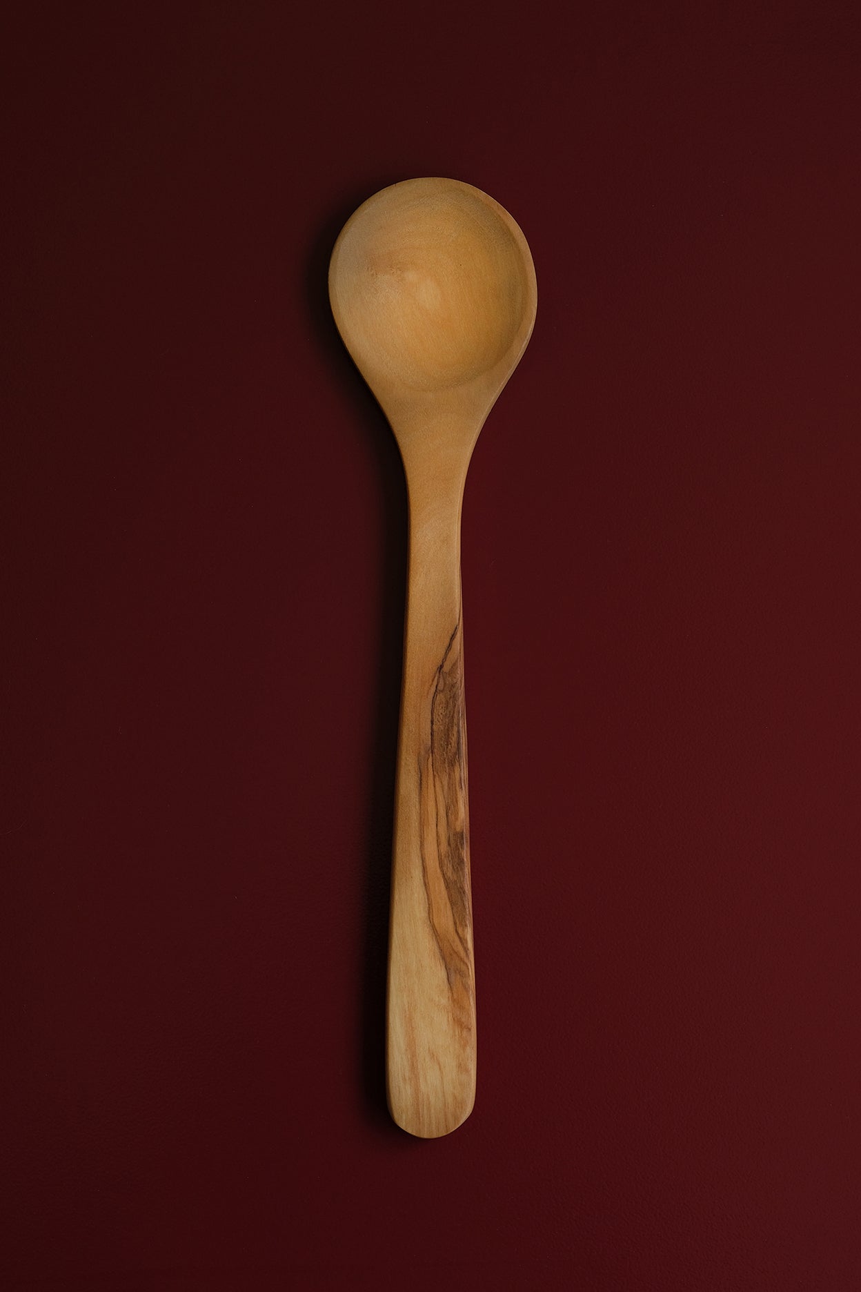 Cooking Spoon Olive Wood-Inox-KIOSK48TH