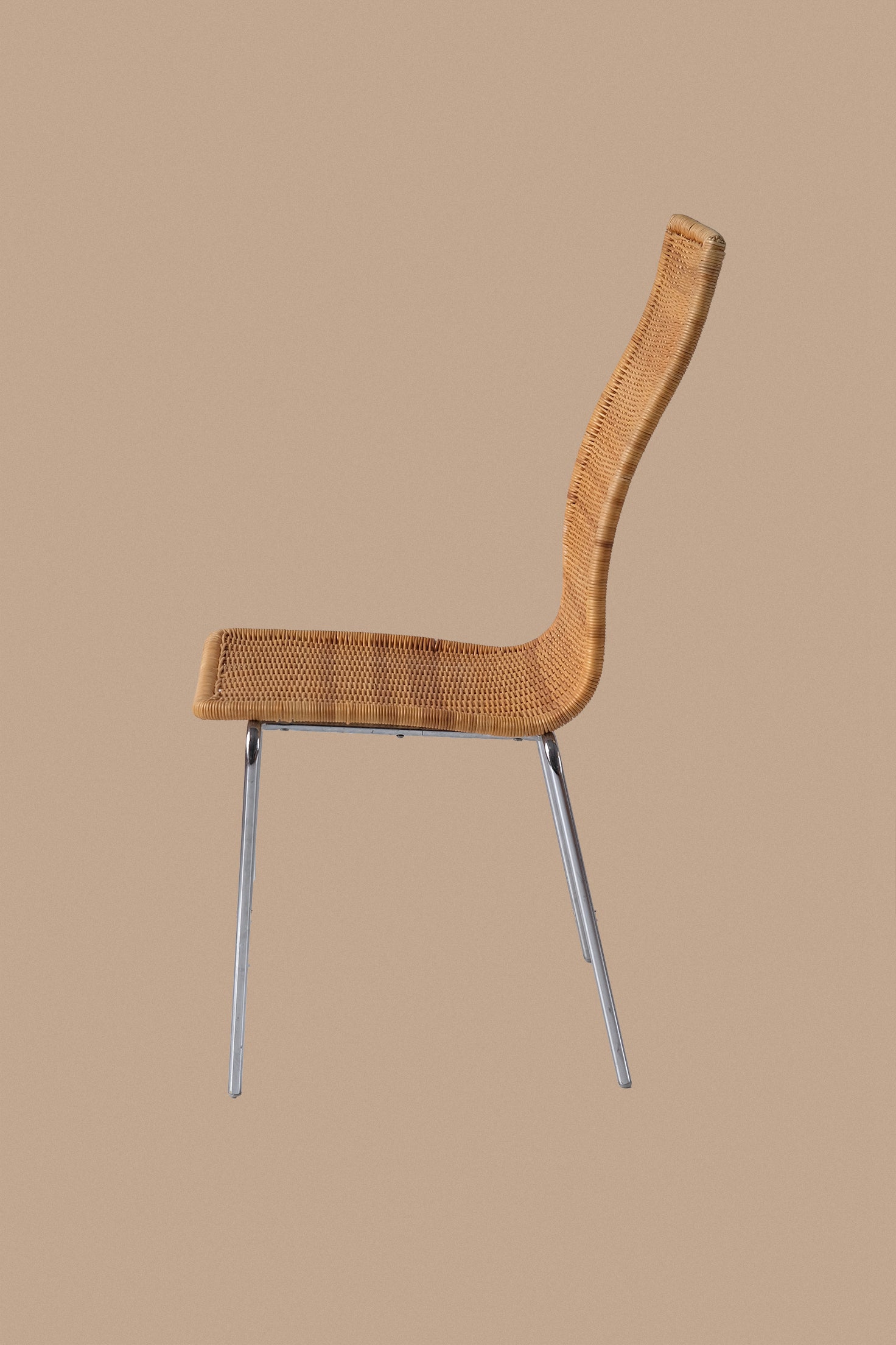Curved Cane Chair-Vintage-KIOSK48TH