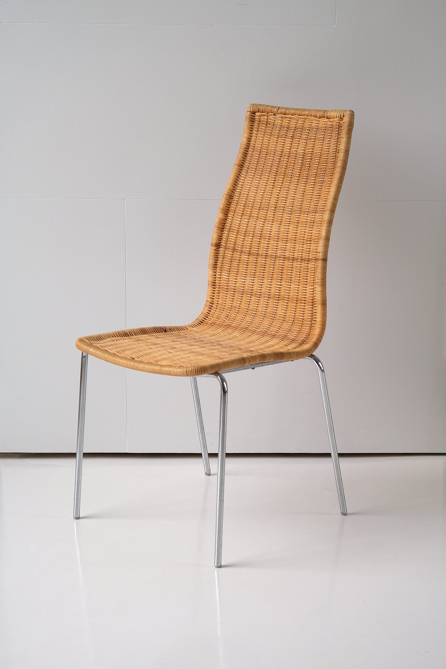 Curved Cane Chair-Vintage-KIOSK48TH