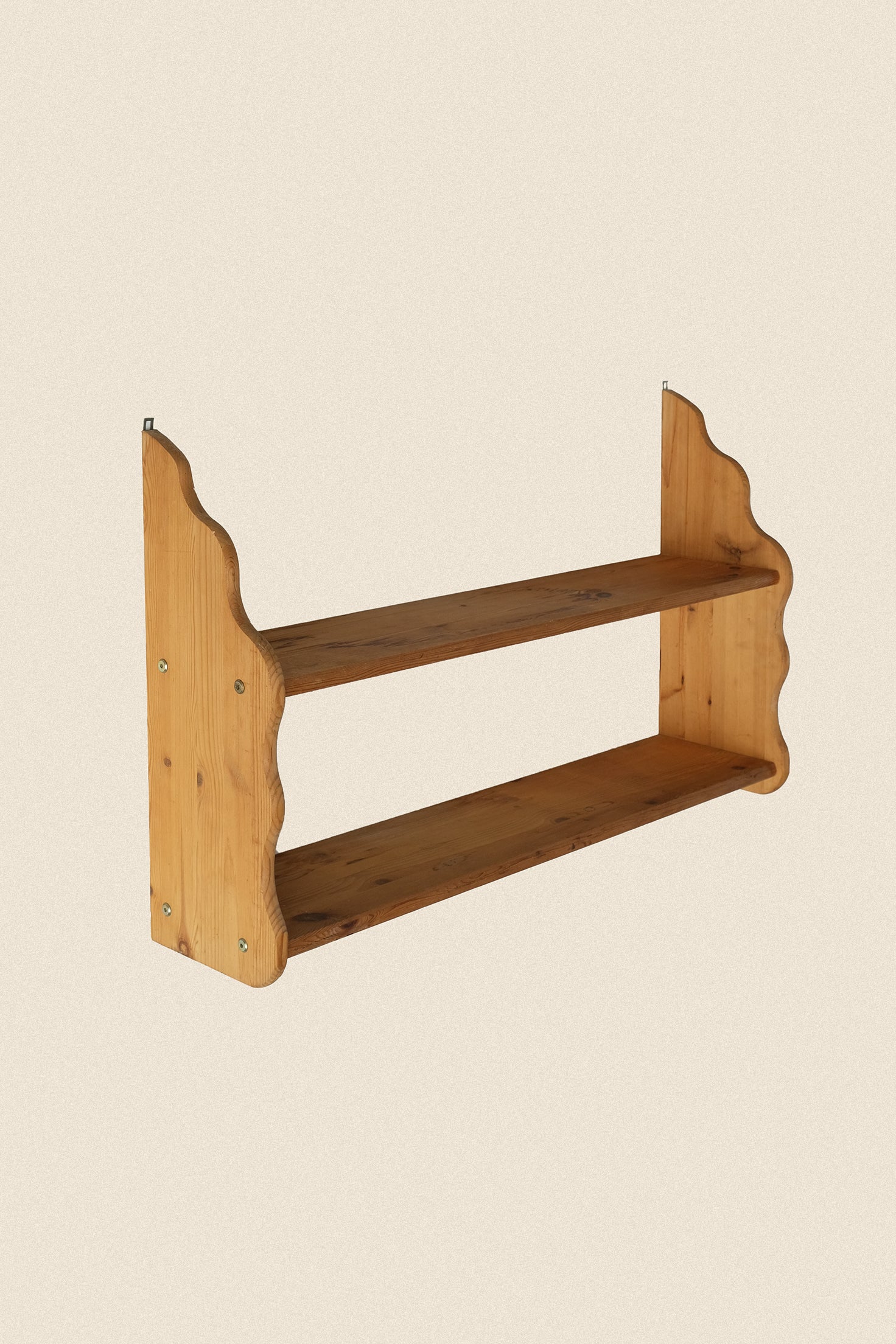 Curved Pine Shelf-Vintage-KIOSK48TH
