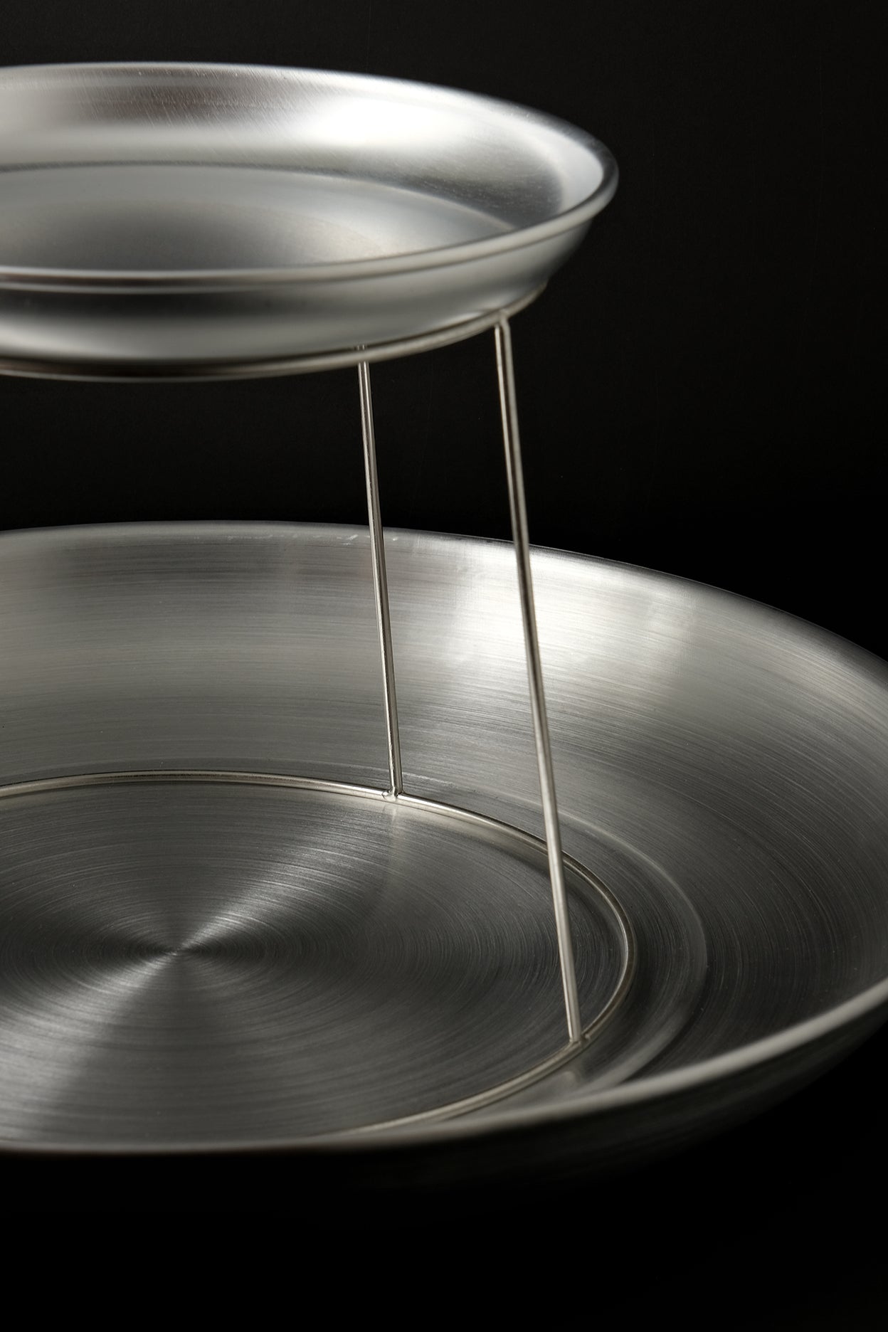 Double Layer Serving Tray-Inox-KIOSK48TH
