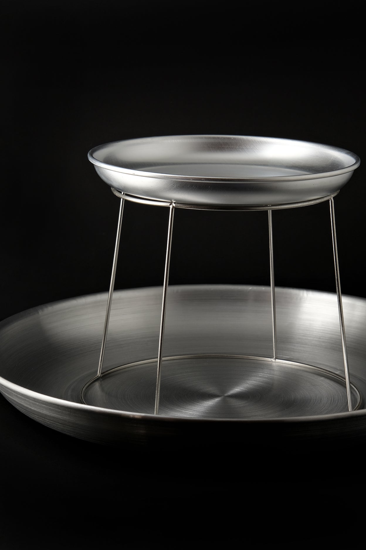 Double Layer Serving Tray-Inox-KIOSK48TH